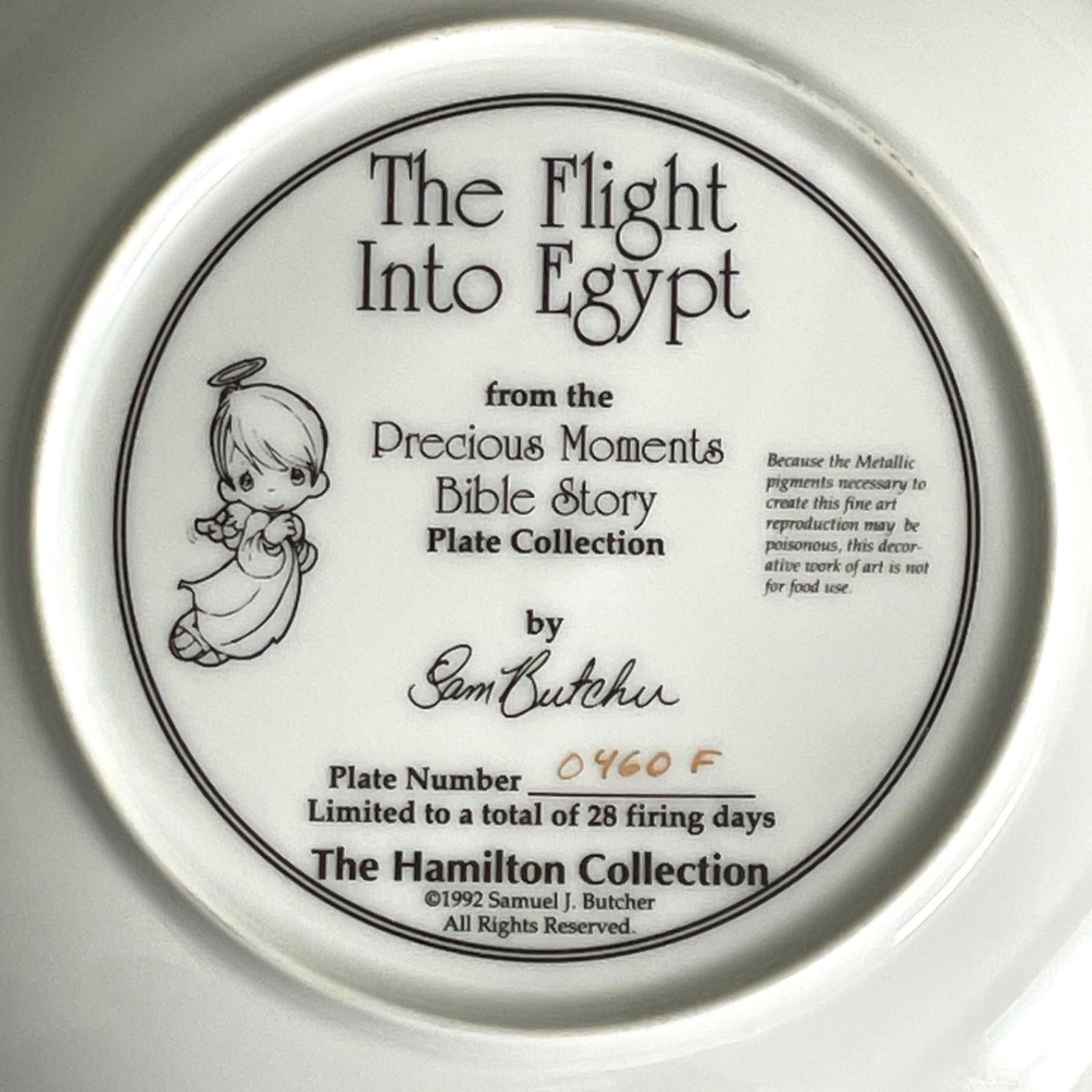 Other Precious Moments Flight Into Egypt Collectible Plate 0460F Size ONE SIZE - 3 Thumbnail
