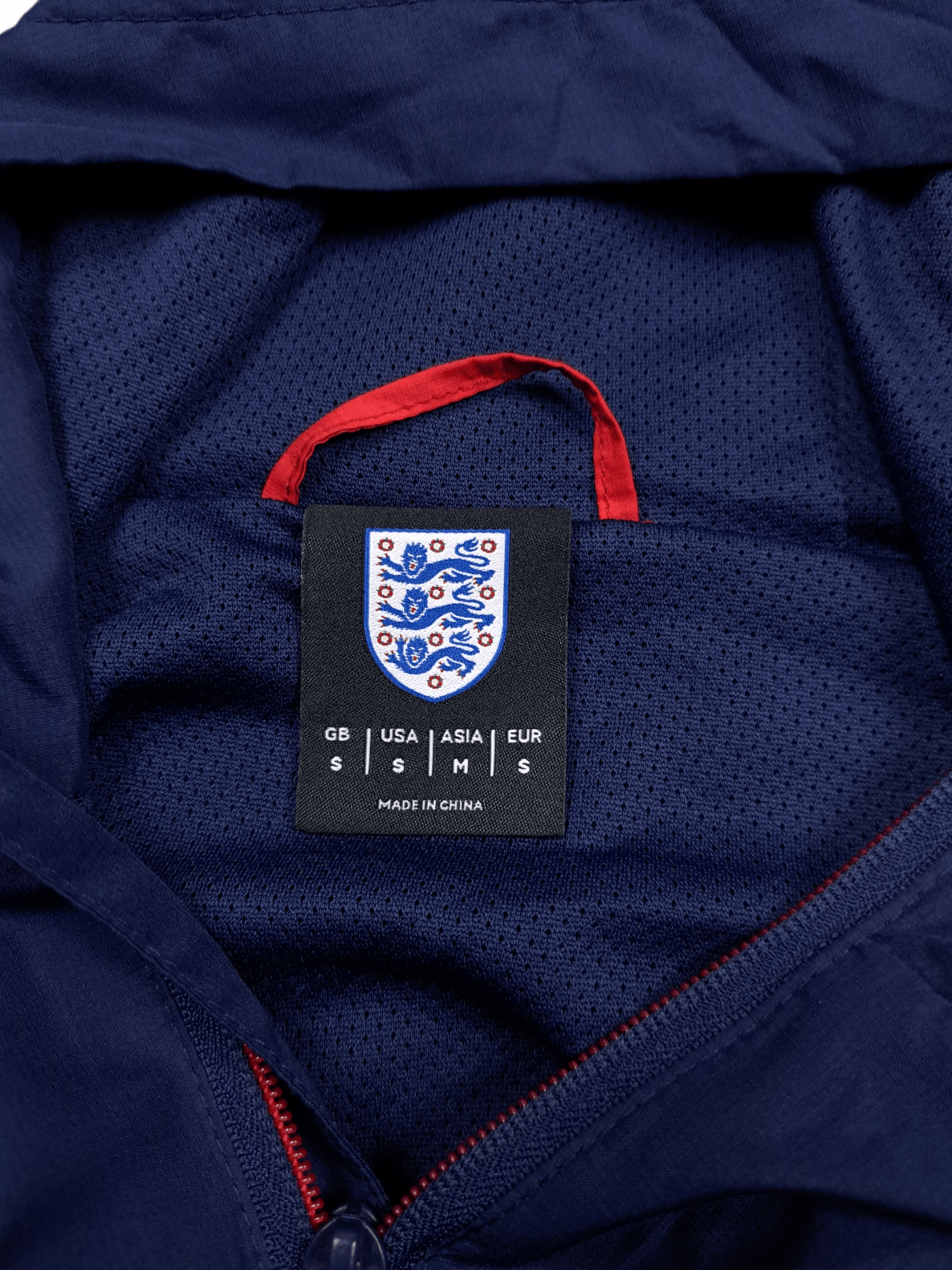 Vintage 💎 England Country Navy Light Anorak Jacket Soccer Size US S / EU 44-46 / 1 - 5 Thumbnail