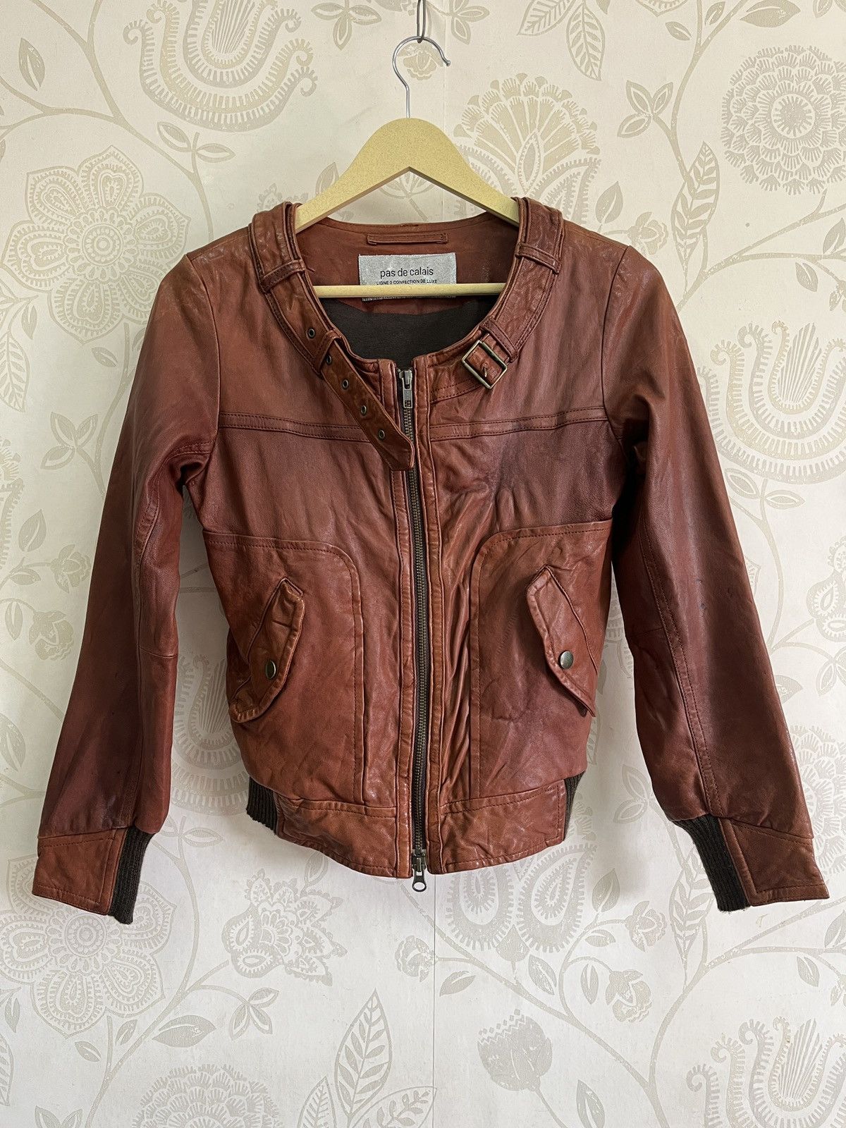 Pas de Calais × Seditionaries Bondage Pas De Calais Sheepskin Leather Jacket Size 38 Size XS / US 0-2 / IT 36-38 - 3 Thumbnail