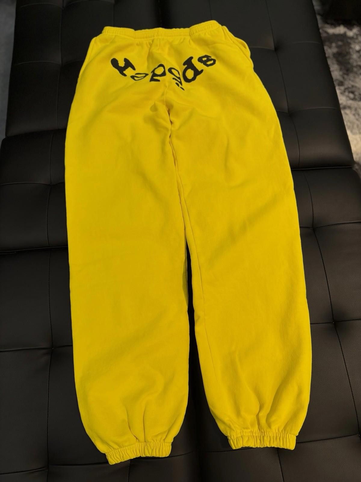 Sp5der Size M - Sp5der Worldwide Yellow Sweatpants Spider Size US 32 / EU 48 - 4 Thumbnail