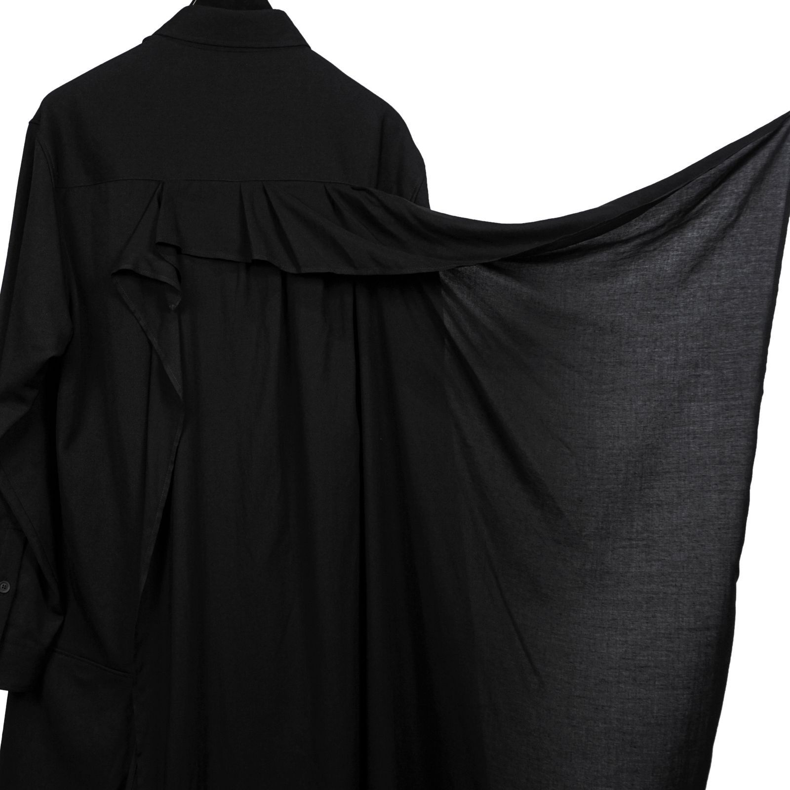 Yohji Yamamoto Yohji Yamamoto Pour Homme Gabardine Drape Cloth Layer Shirt Size US M / EU 48-50 / 2 - 5 Thumbnail