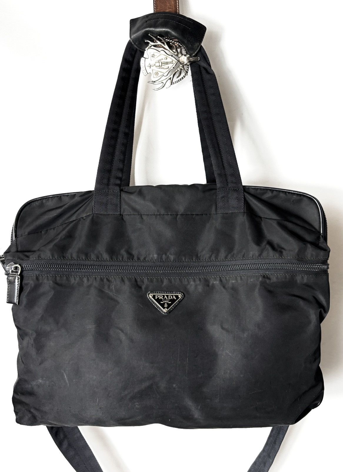 Prada × Vintage Vintage Prada Luggage Nylon Bag Size ONE SIZE - 6 Thumbnail