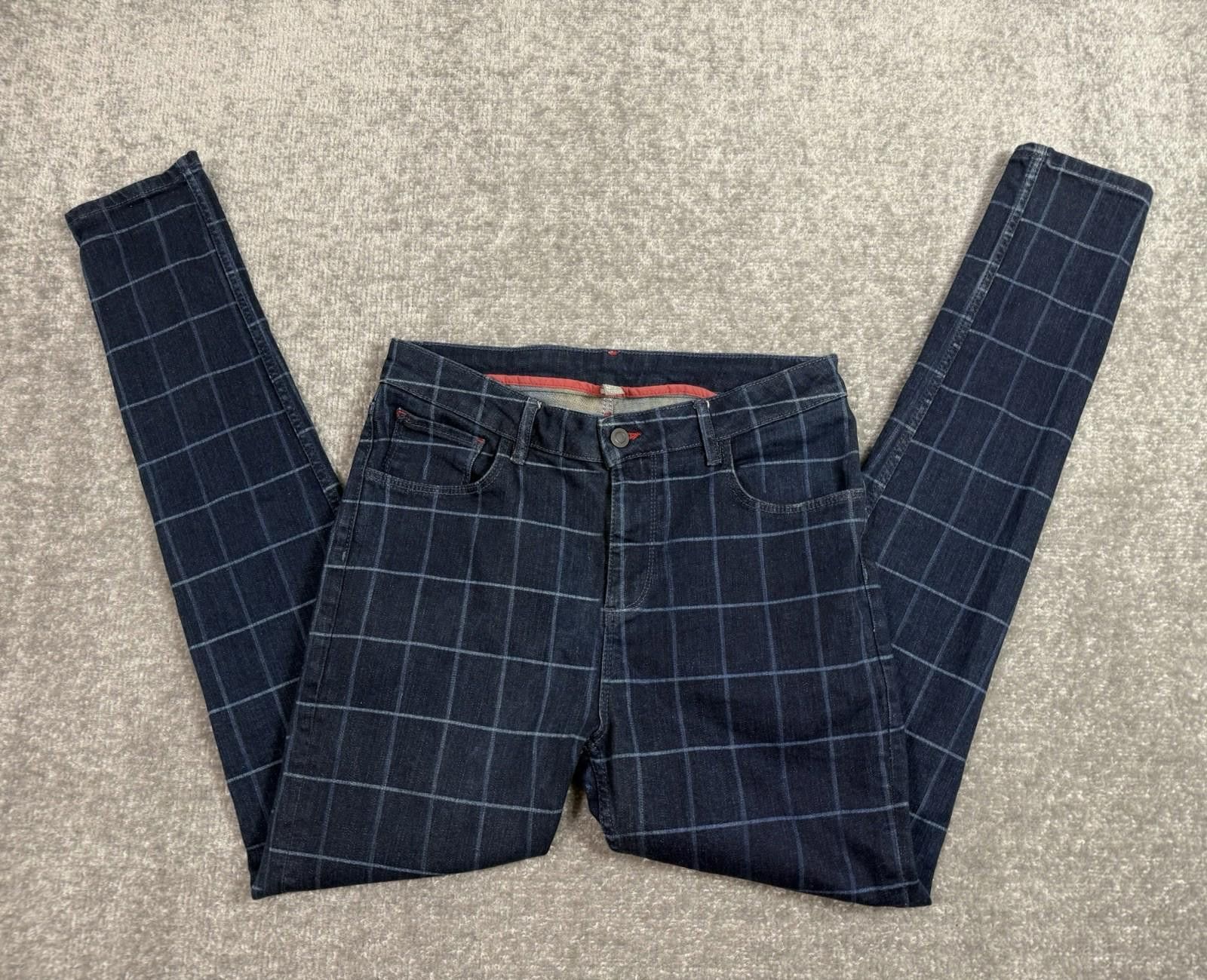 Asos ASOS Plaid Blue Jeans Men’s Size 32x34 Slim Fit Size US 32 / EU 48 - 2 Thumbnail