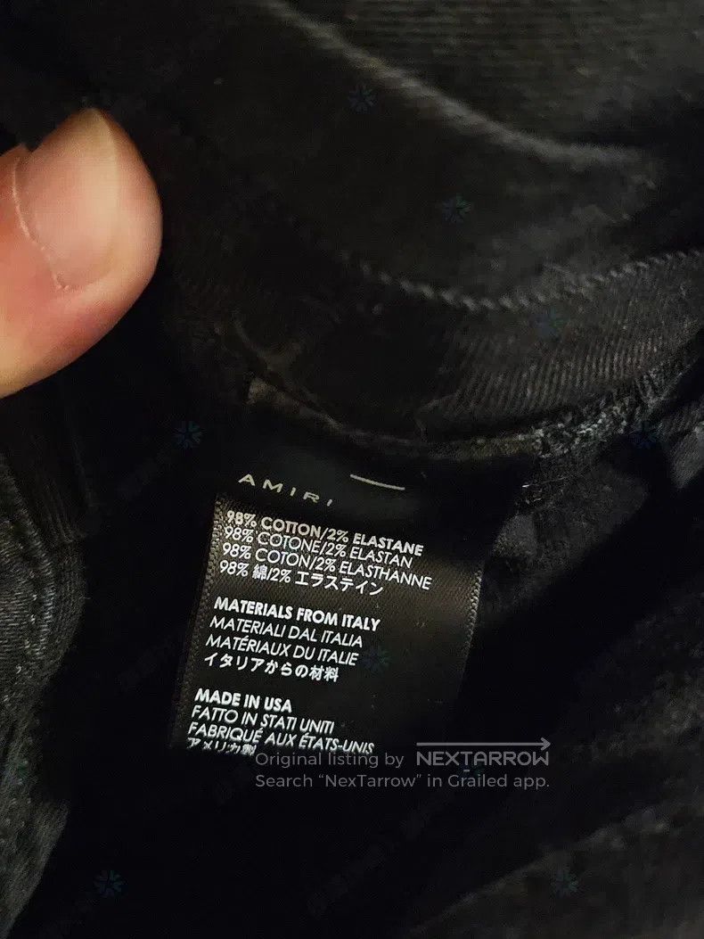 Amiri Amiri Black Knee Destruction Denim Jeans Size US 31 - 7 Thumbnail