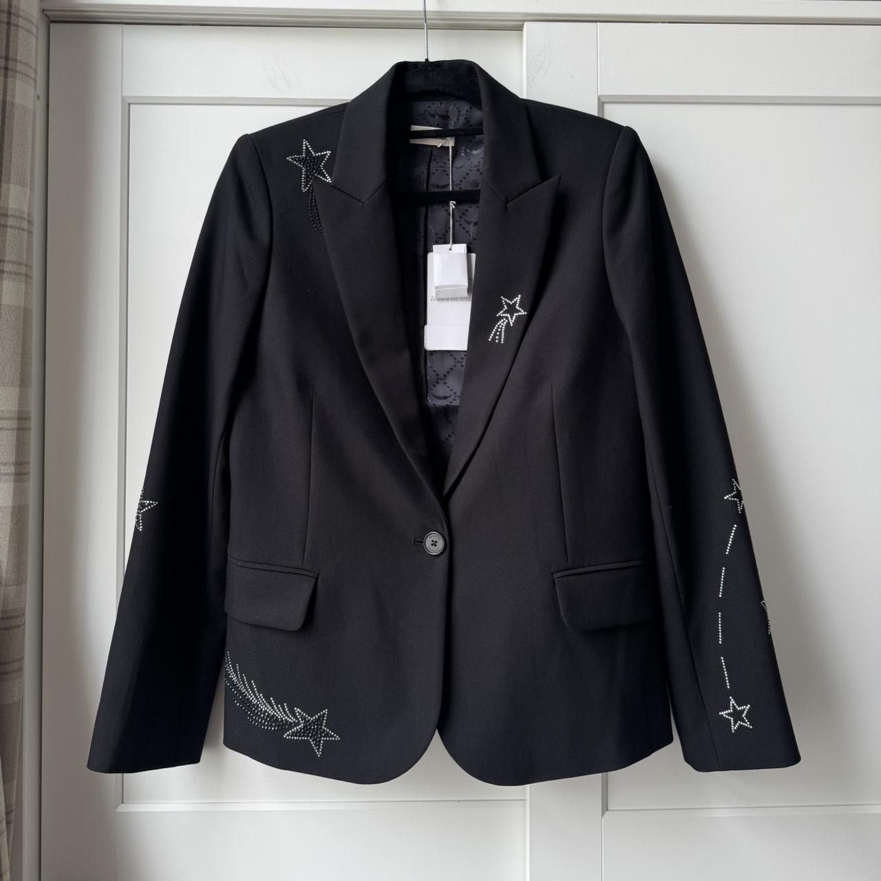 Zadig & Voltaire Black Zadig & Voltaire star embellished diamanté blazer Size S / US 4 / IT 40 - 1 Thumbnail