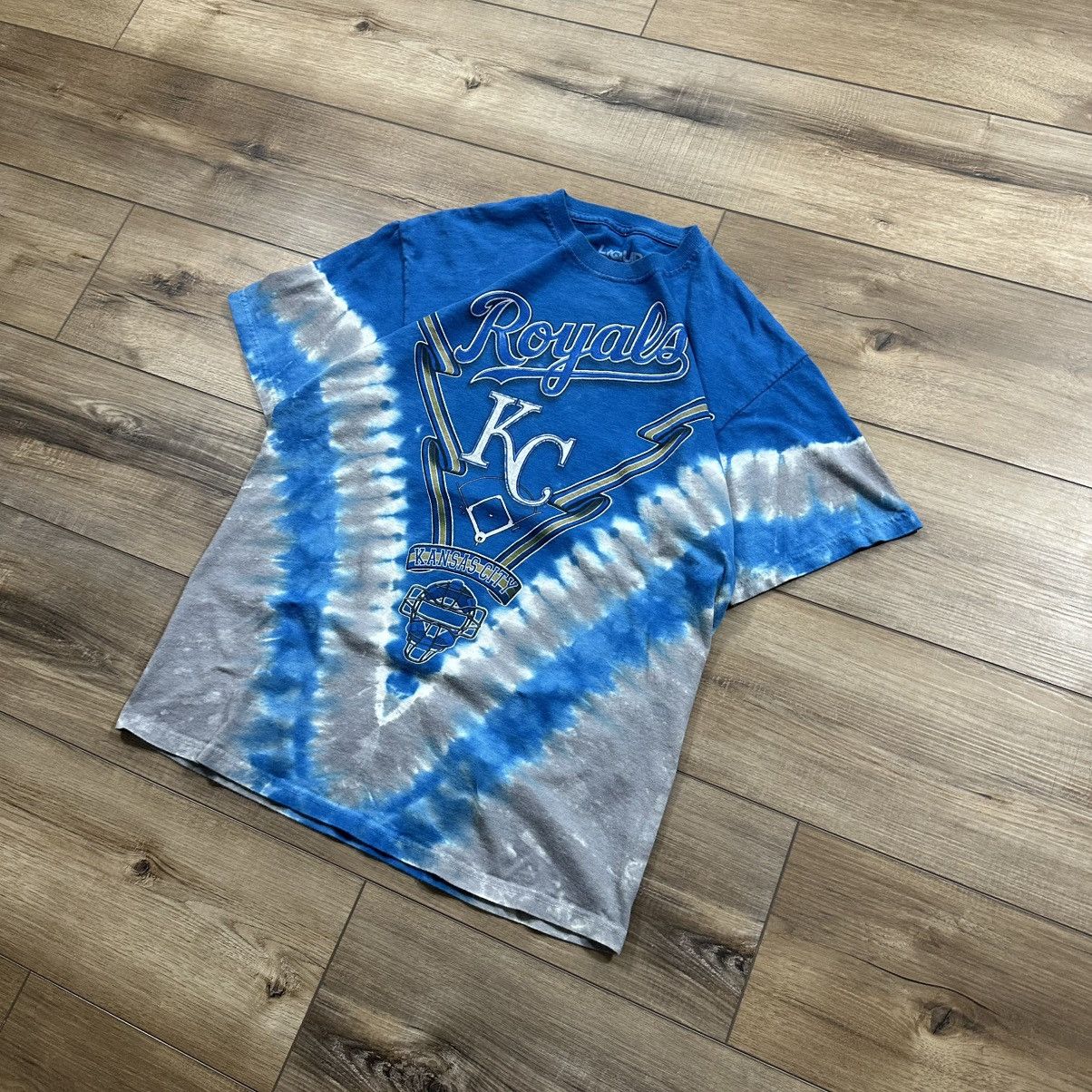 Liquid Blue Liquid Blue Kansas City Royals MLB Blue Tie Dye Graphic Tee Size US M / EU 48-50 / 2 - 3 Thumbnail