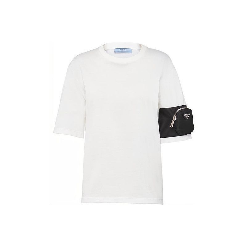 Prada Prada Pocket Knit Short Sleeve TShirt-2506 Size US XS / EU 42 / 0 - 4 Thumbnail