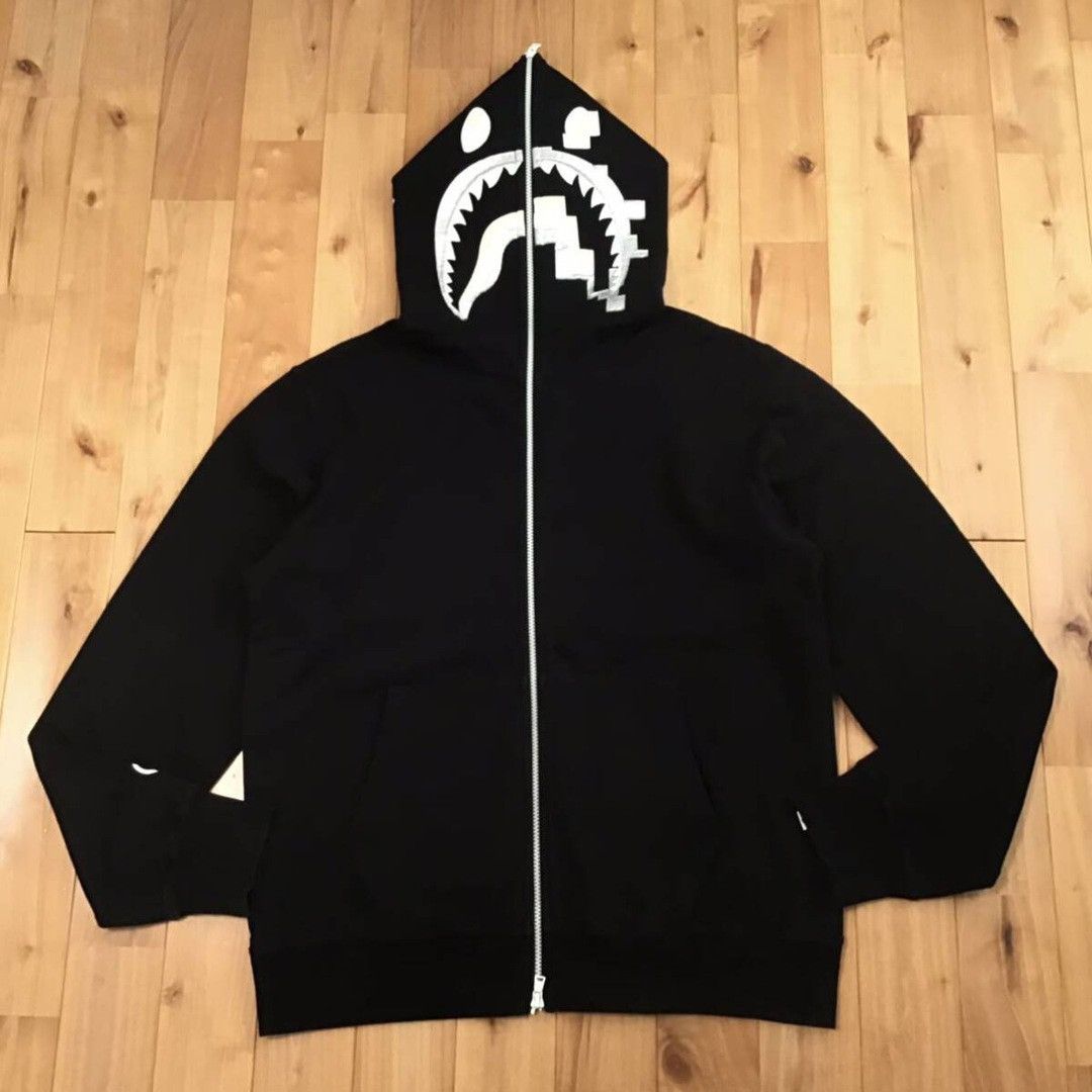 Bape 💫Glow in the dark💫 BAPE DIGITAL SHARK FULL ZIP HOODIE APE Size US XL / EU 56 / 4 - 2 Thumbnail