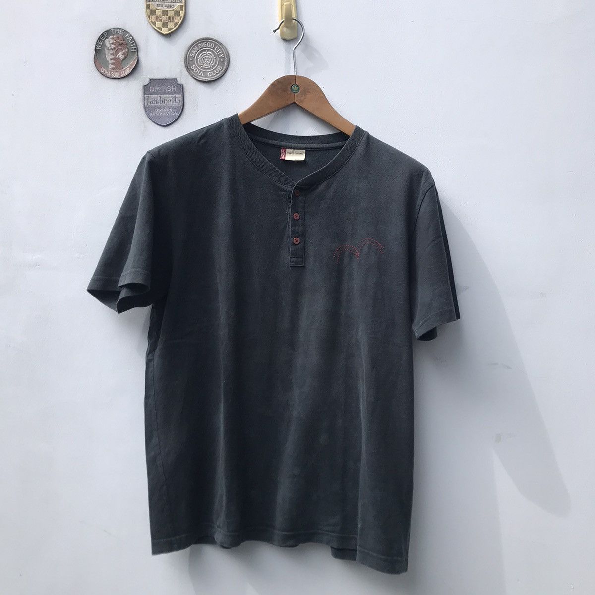 Levi's × Levi's Vintage Clothing × Vintage Vintage Levis Grandad black polo shirt tee Size L Red Tab Size US M / EU 48-50 / 2 - 1 Thumbnail