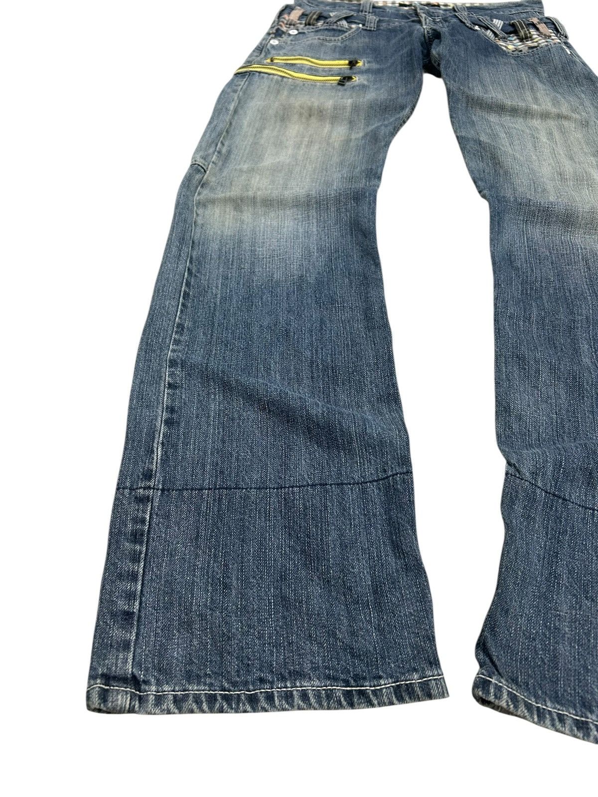 Japanese Brand Vintage Memory Special Double Waist Zipper Mud Washed Junya Size US 30 / EU 46 - 4 Thumbnail