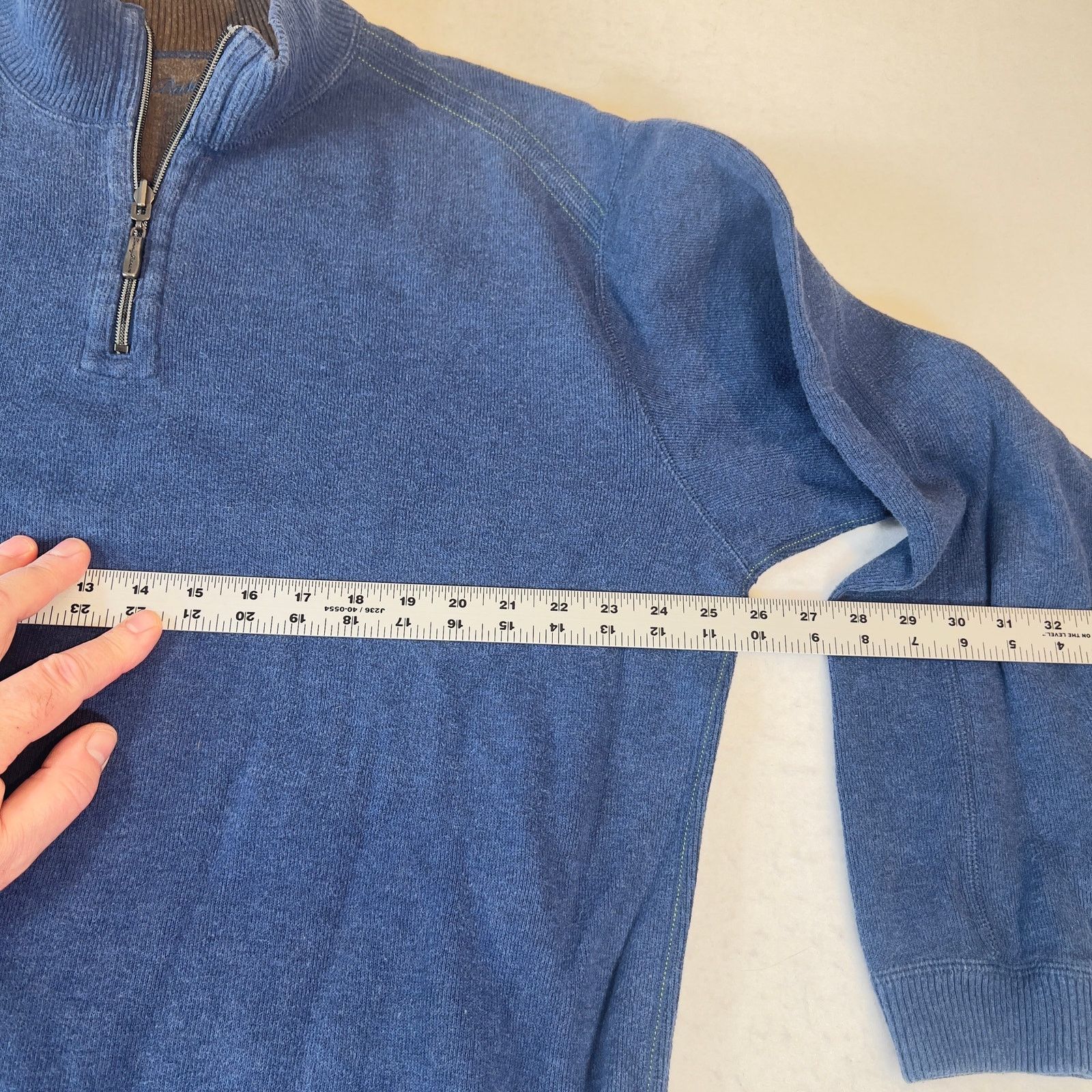 Tommy Bahama Tommy Bahama 1/4 Zip Men's XL High Neck Sweater Reversible Size US XL / EU 56 / 4 - 6 Thumbnail