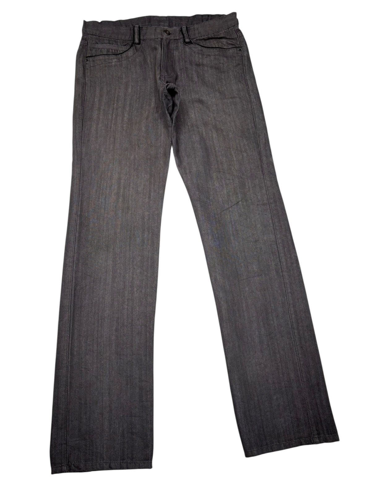 Tornado Mart DEUX CONCEPT LABO GREY STRAIGHT LEG DENIM JEANS Size US 31 - 3 Thumbnail
