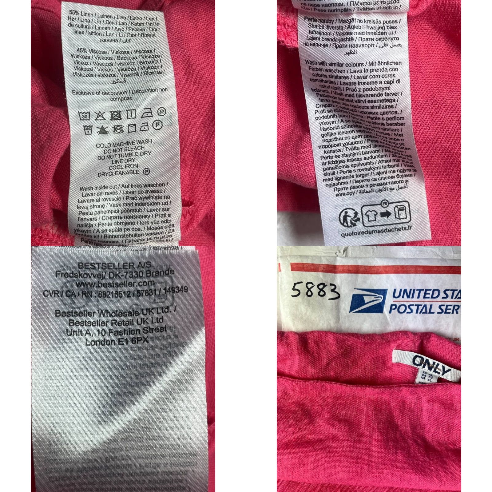 Vintage Only Linen Blend Top Cami Women Size XL Spaghetti Traps Pink Size XL / US 12-14 / IT 48-50 - 8 Thumbnail