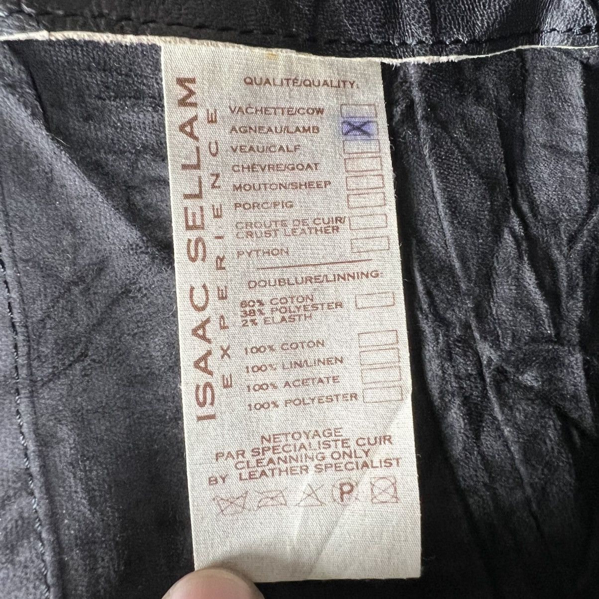 Isaac Sellam Experience Lamb Leather Jacket Size US M / EU 48-50 / 2 - 14 Thumbnail