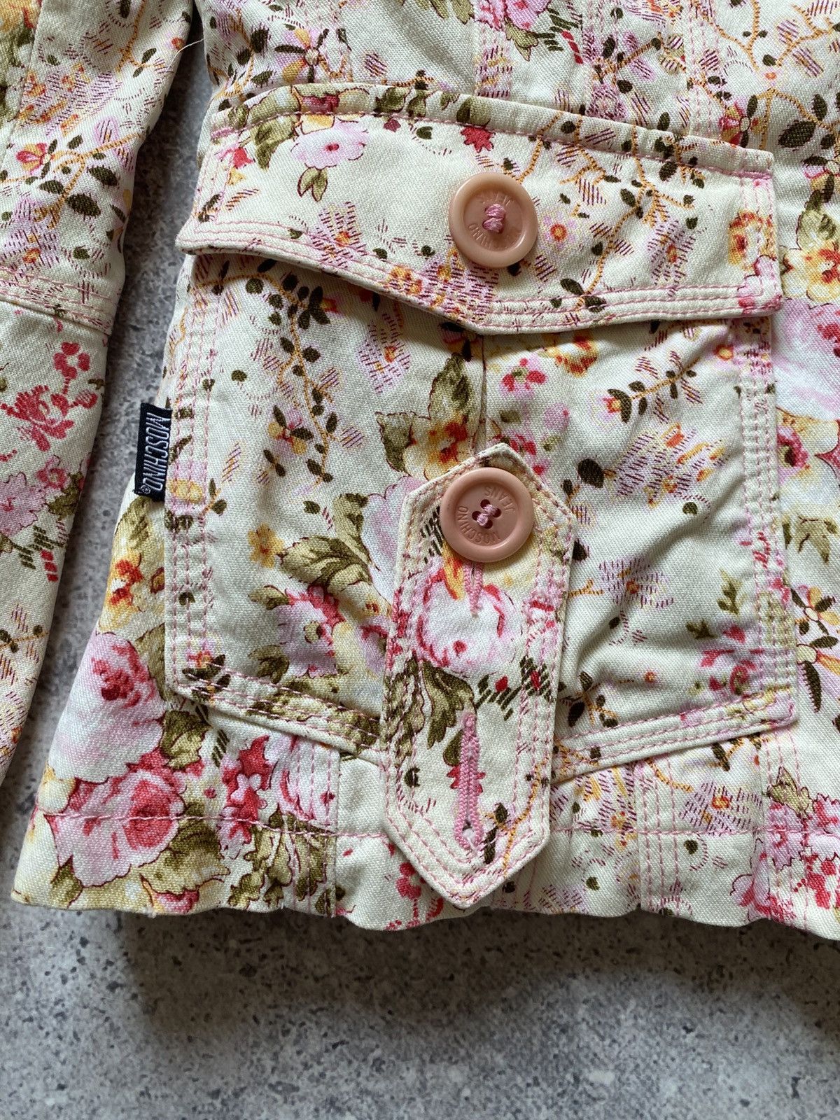 Moschino Moschino Quilted Lined Floral Print Hunting Jacket 40 Italy Size S / US 4 / IT 40 - 5 Thumbnail