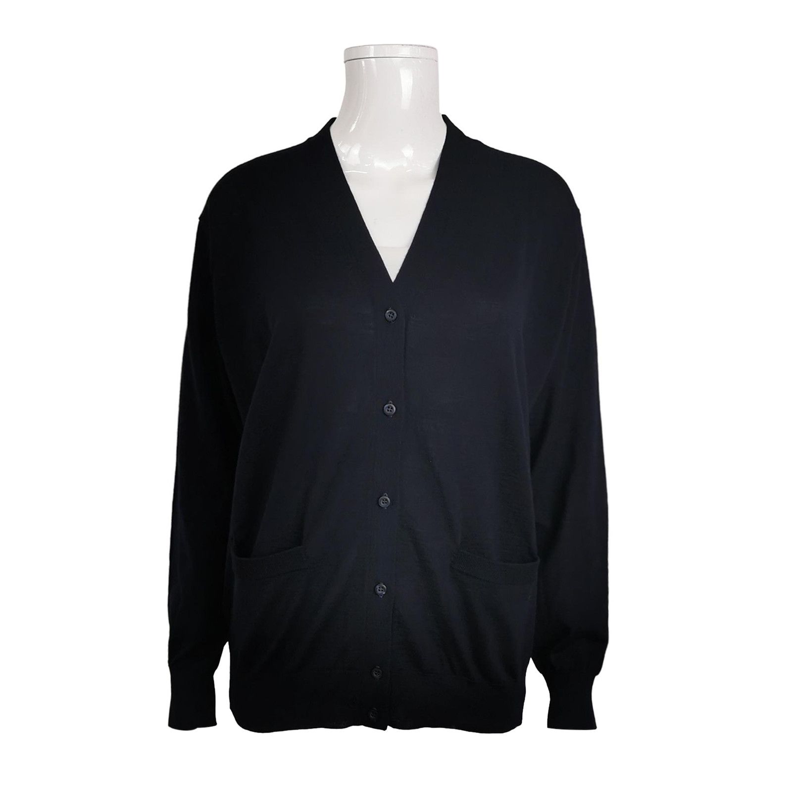 Prada Prada V-Neck Wool Knit Cardigan Sweater 0089 Size M / US 6-8 / IT 42-44 - 1 Thumbnail