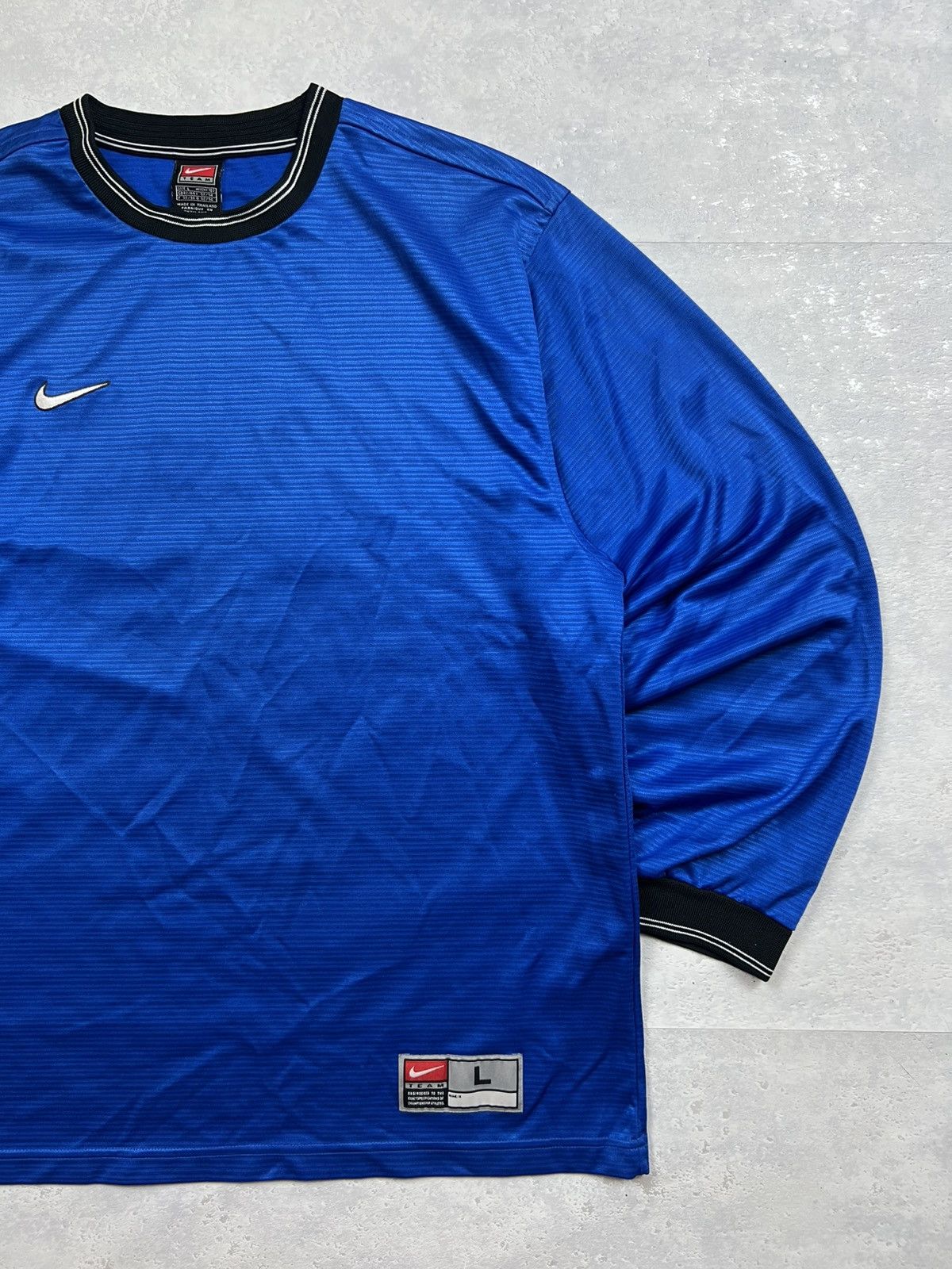 Nike 90s Nike Swoosh Vintage Y2K Soccer Longsleeve Retro Polo Tee Size US L / EU 52-54 / 3 - 3 Thumbnail