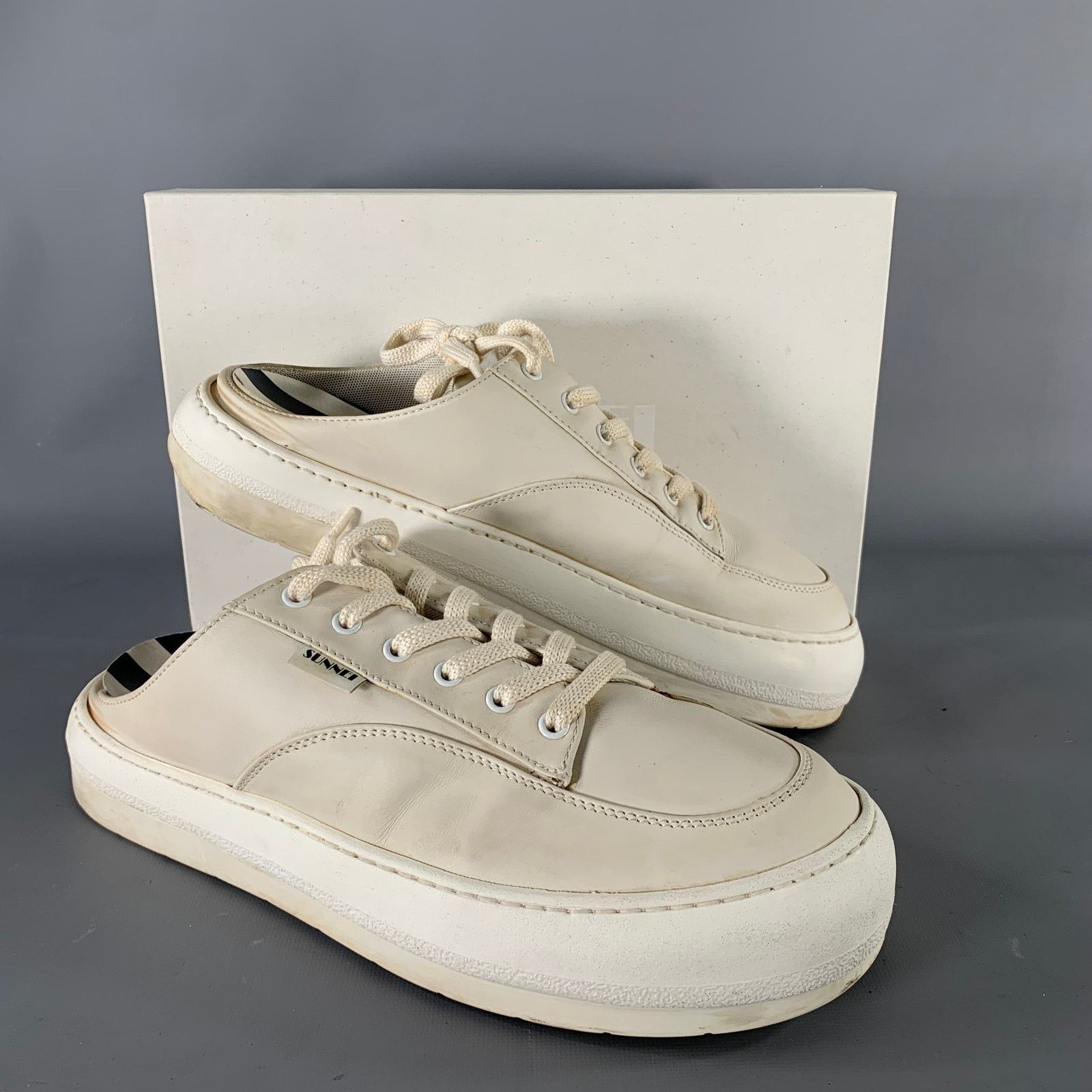 Sunnei SUNNEI Size 11 Cream White Slip On Sneakers Size US 11 / EU 44 - 7 Thumbnail
