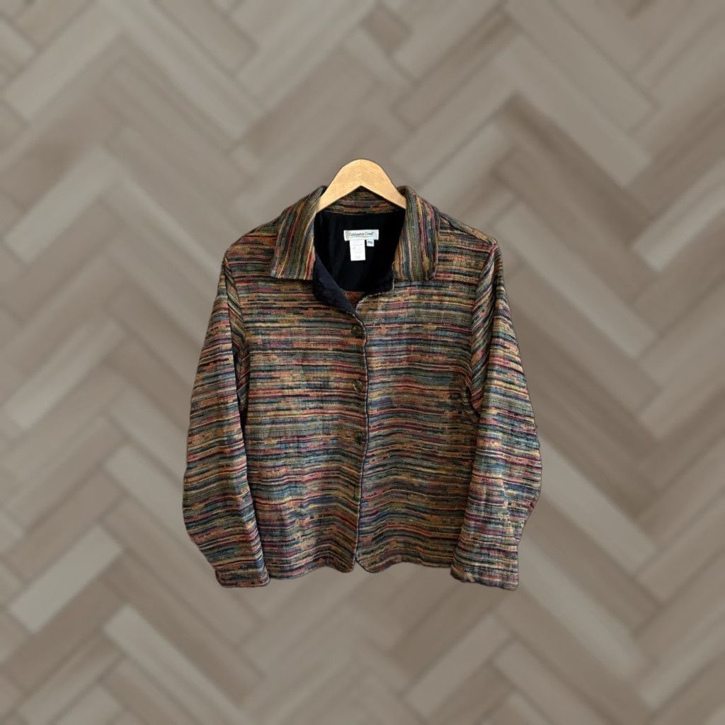 Coldwater Creek Coldwater Creek Womens Sweater Long Sleeve Button Up Multicolor PXL Size XL / US 12-14 / IT 48-50 - 1 Thumbnail