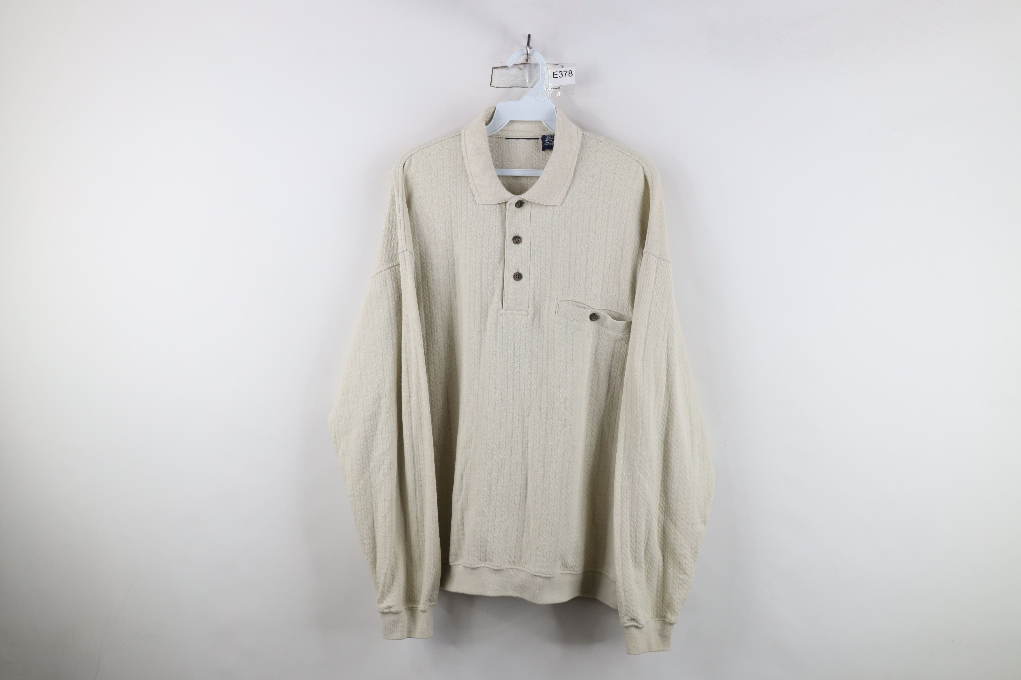 Vintage Vintage 90s Streetwear Knit Collared Pullover Polo Shirt Size US L / EU 52-54 / 3 - 1 Thumbnail