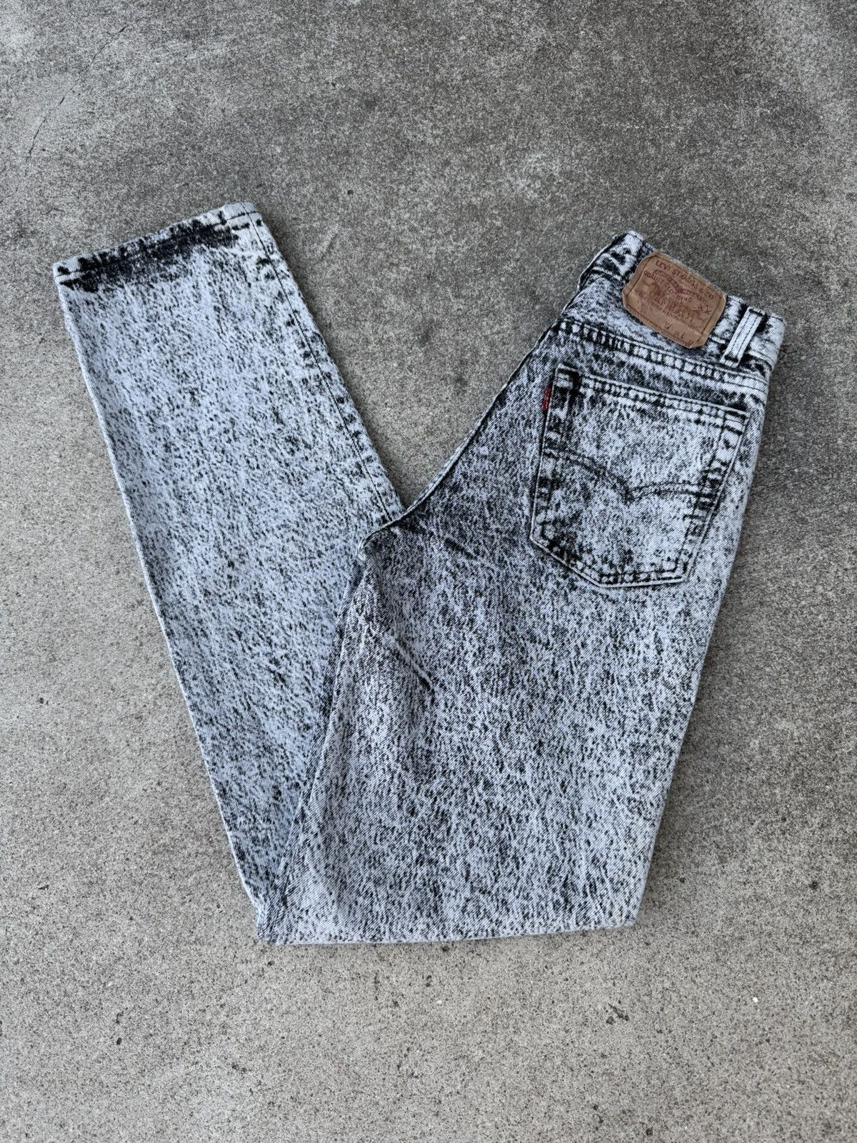 Levi's × Vintage Vtg 90’s Levis 701xx Buttonfly Acid Black Jeans Size 25x31 Size 25" / US 0 / IT 36 - 1 Thumbnail