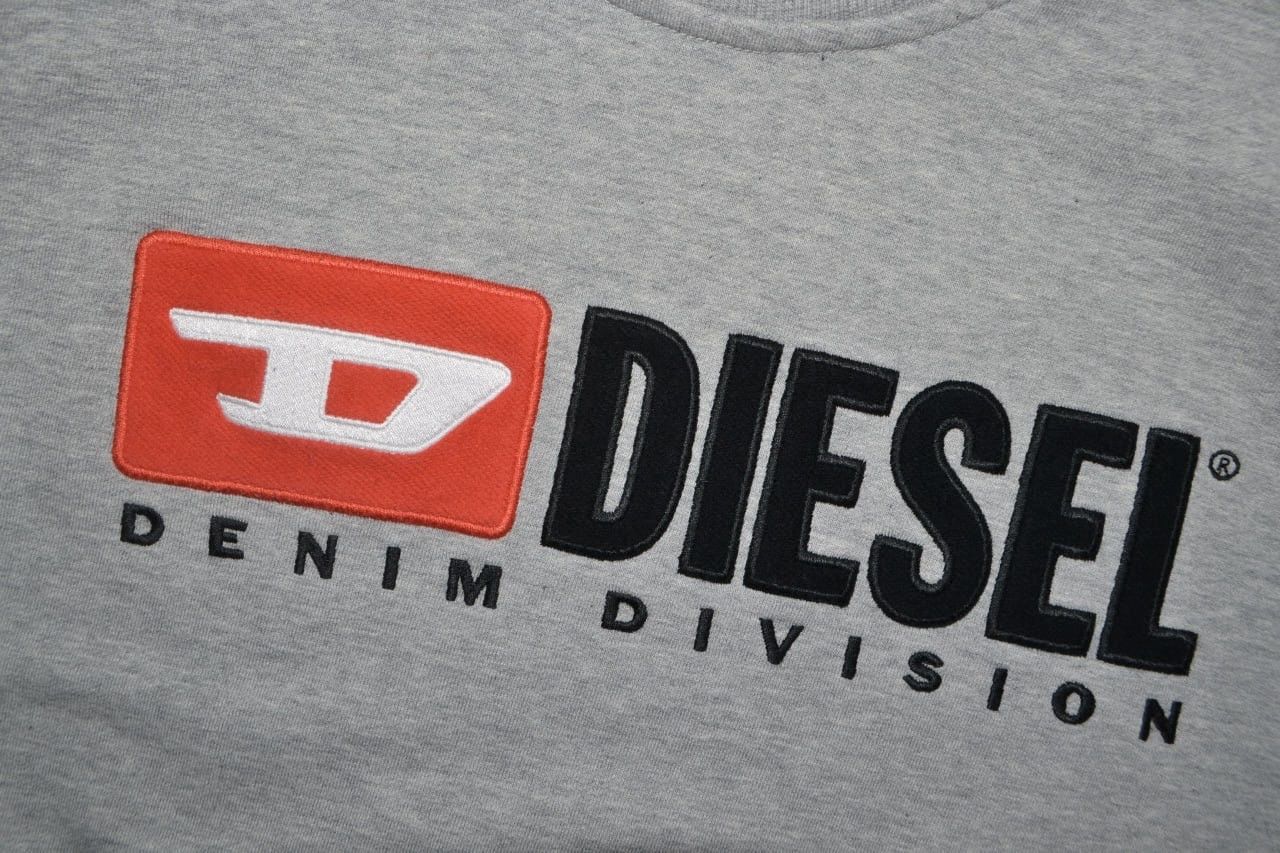 Diesel Womens Diesel Bid Logo Grey Sweatshirt Size M Size M / US 6-8 / IT 42-44 - 3 Thumbnail