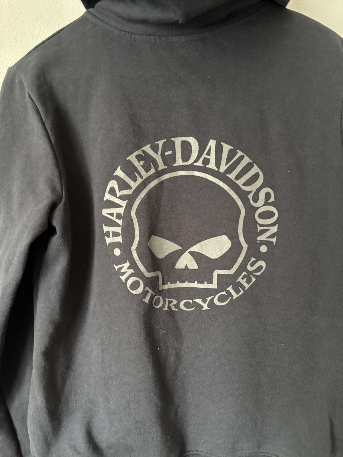 Harley Davidson vintage y2k rare grunge faded harley davidson zip-up hoodie Size US L / EU 52-54 / 3 - 5 Thumbnail