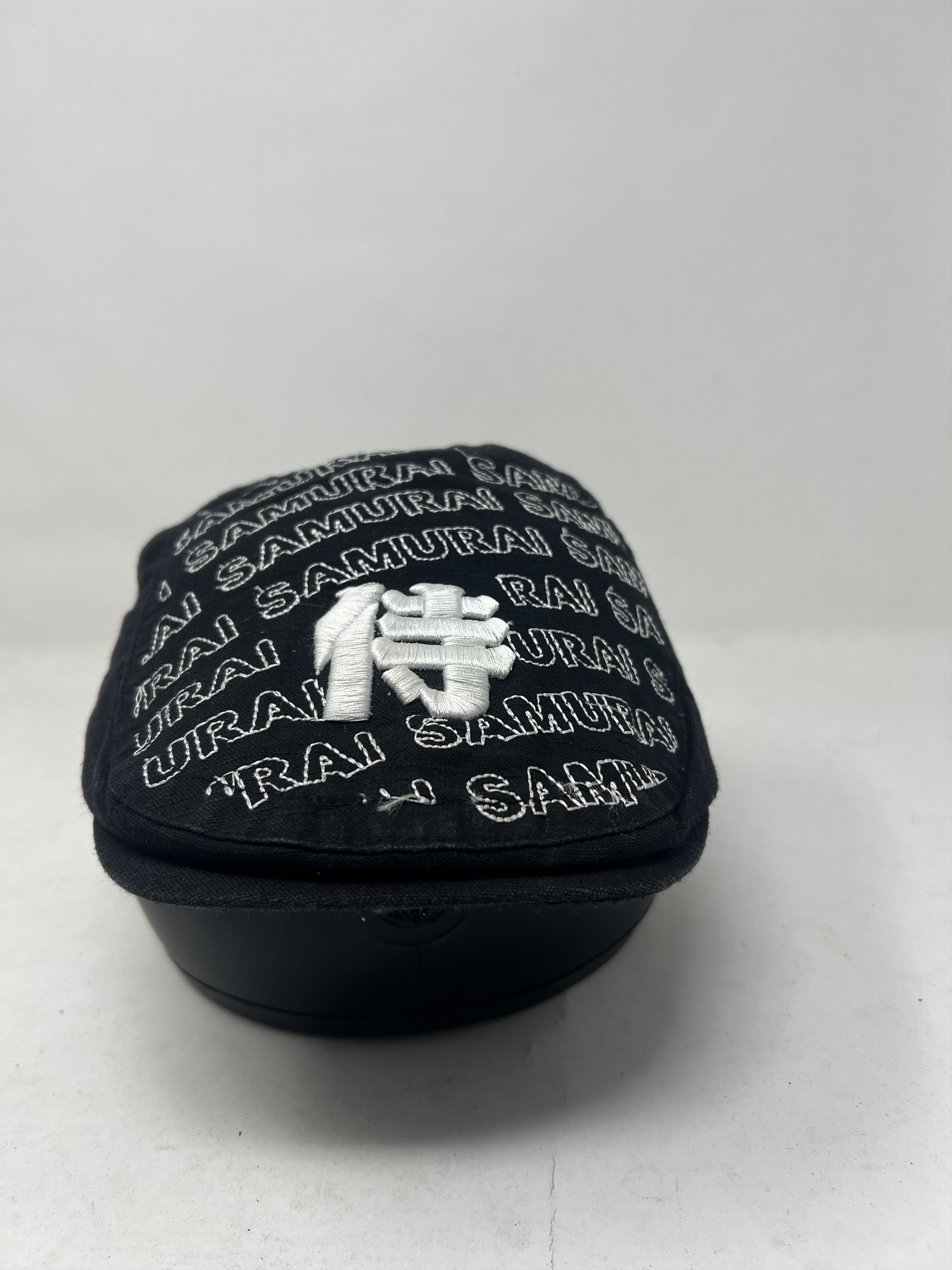If Six Was Nine Samurai Embroidery Flat Baretta Hat Size ONE SIZE - 5 Thumbnail