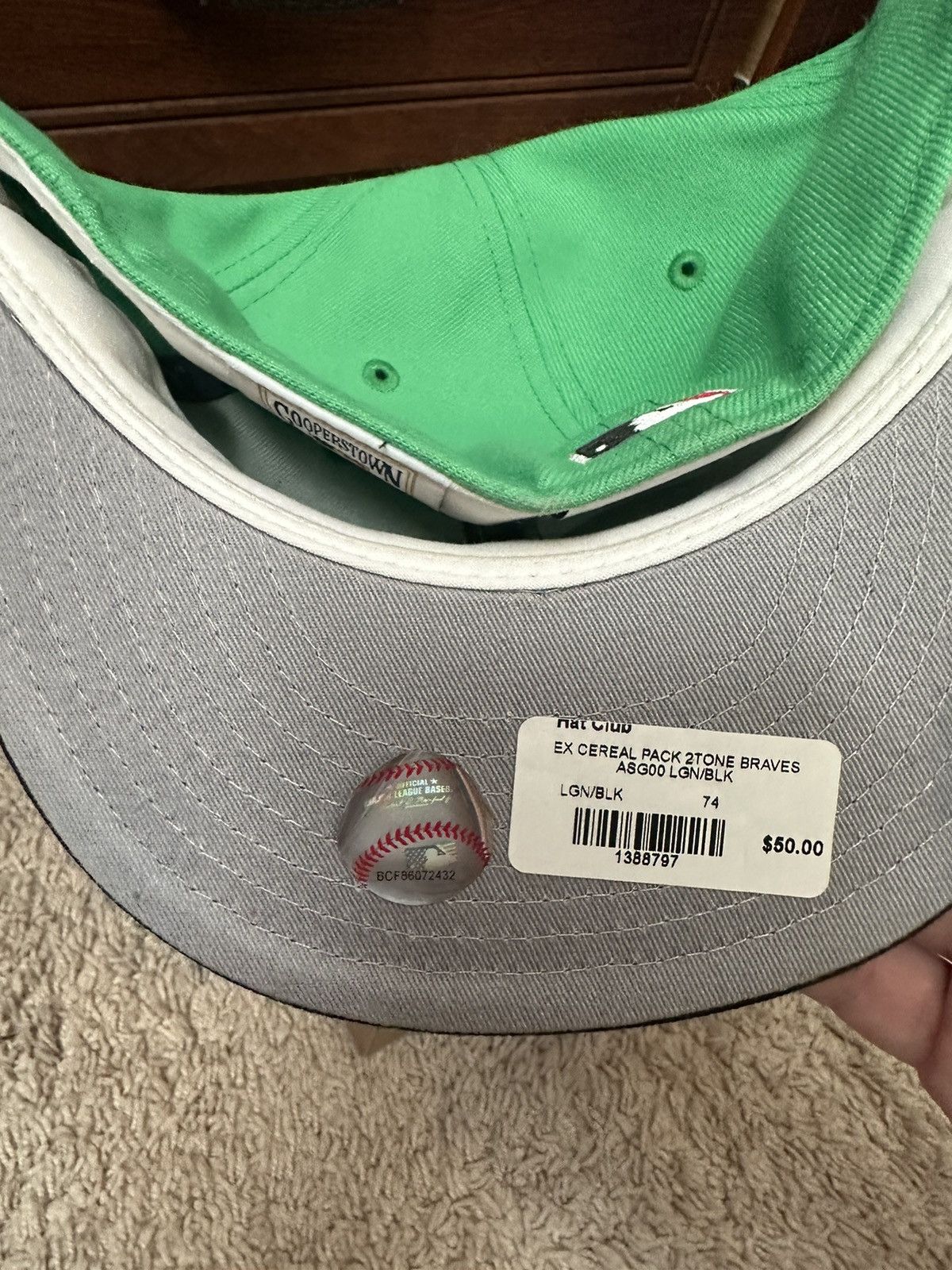 New Era Atlanta Braves Hat Club Cereal Pack 7 1/2 Size ONE SIZE - 3 Thumbnail