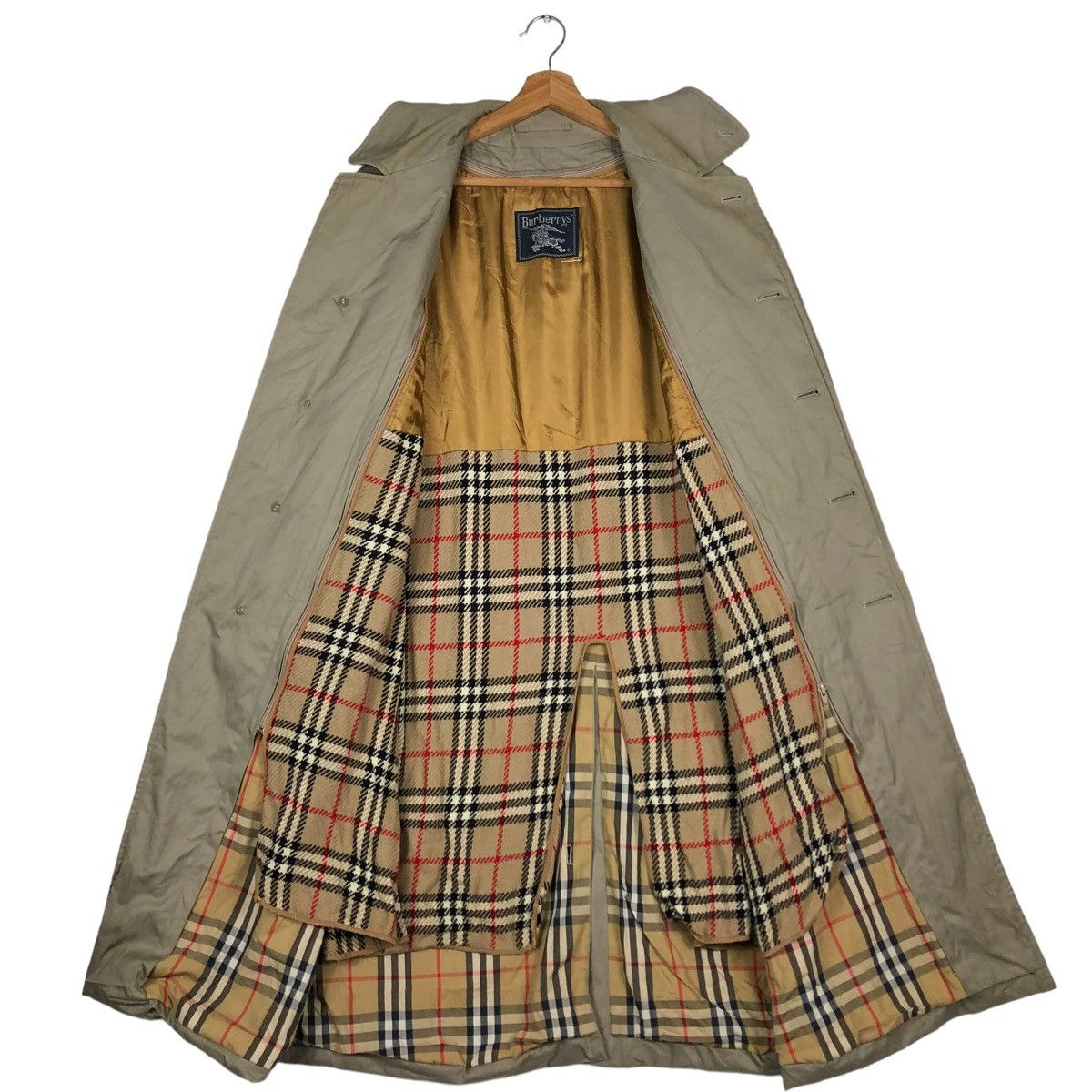 Burberry × Vintage 🔥VINTAGE BURBERRYS TRENCH COATS LONG JACKET NOVA CHECK Size US L / EU 52-54 / 3 - 14 Thumbnail