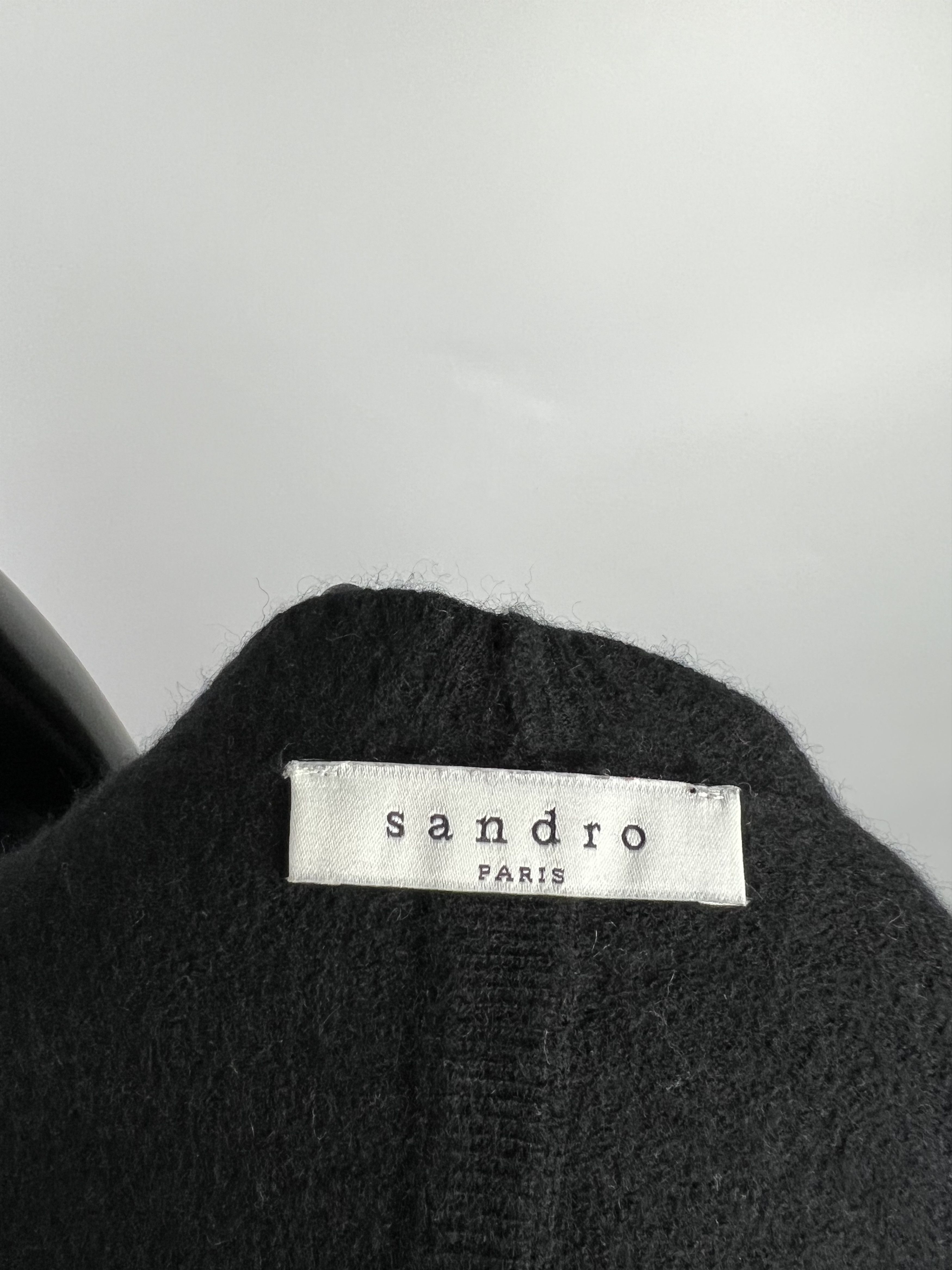 Sandro Sandro Wool Cashmere Open Cardigan Leather Aplication Size 1 Size S / US 4 / IT 40 - 8 Thumbnail