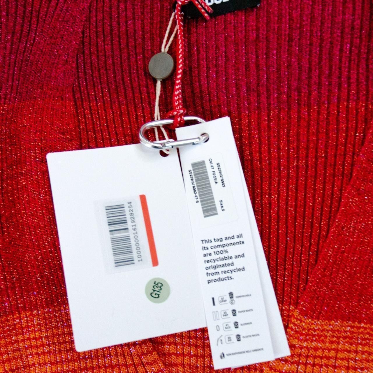 GCDS GCDS Lurex Degrade Mini Cardigan in Fuchsia Size S / US 4 / IT 40 - 3 Thumbnail