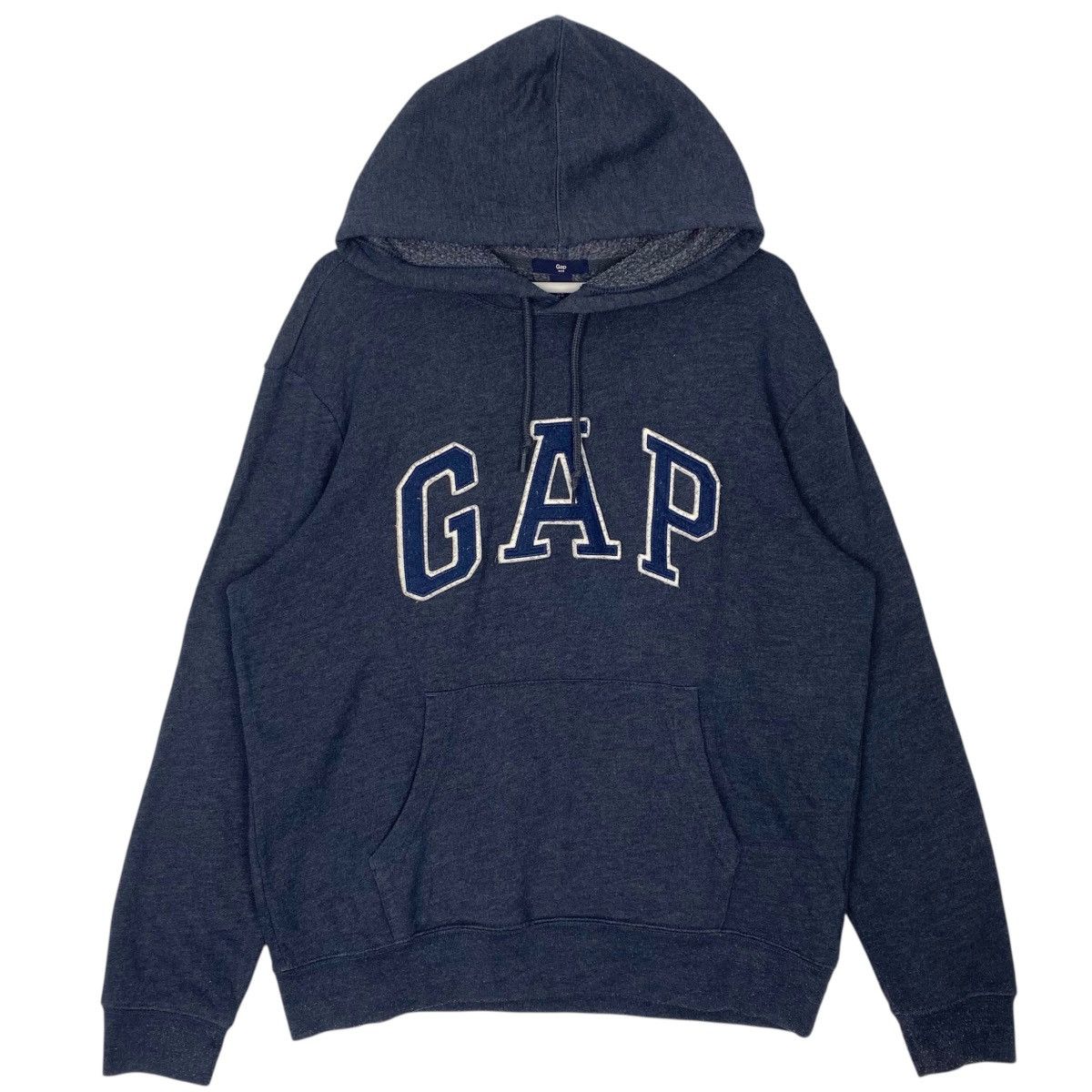 Vintage Vintage Gap Hoodie Big Logo Sweater Blue Pullover Jumper SzM Size US M / EU 48-50 / 2 - 1 Thumbnail