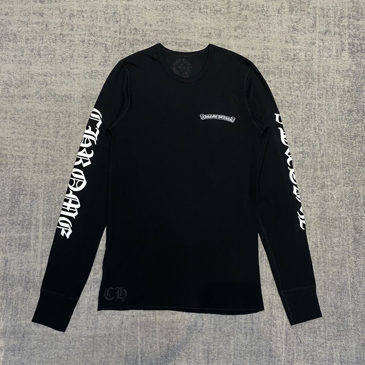 Chrome Hearts Chrome Hearts Scroll Thermal long t-shirt black Size M / US 6-8 / IT 42-44 - 1 Thumbnail