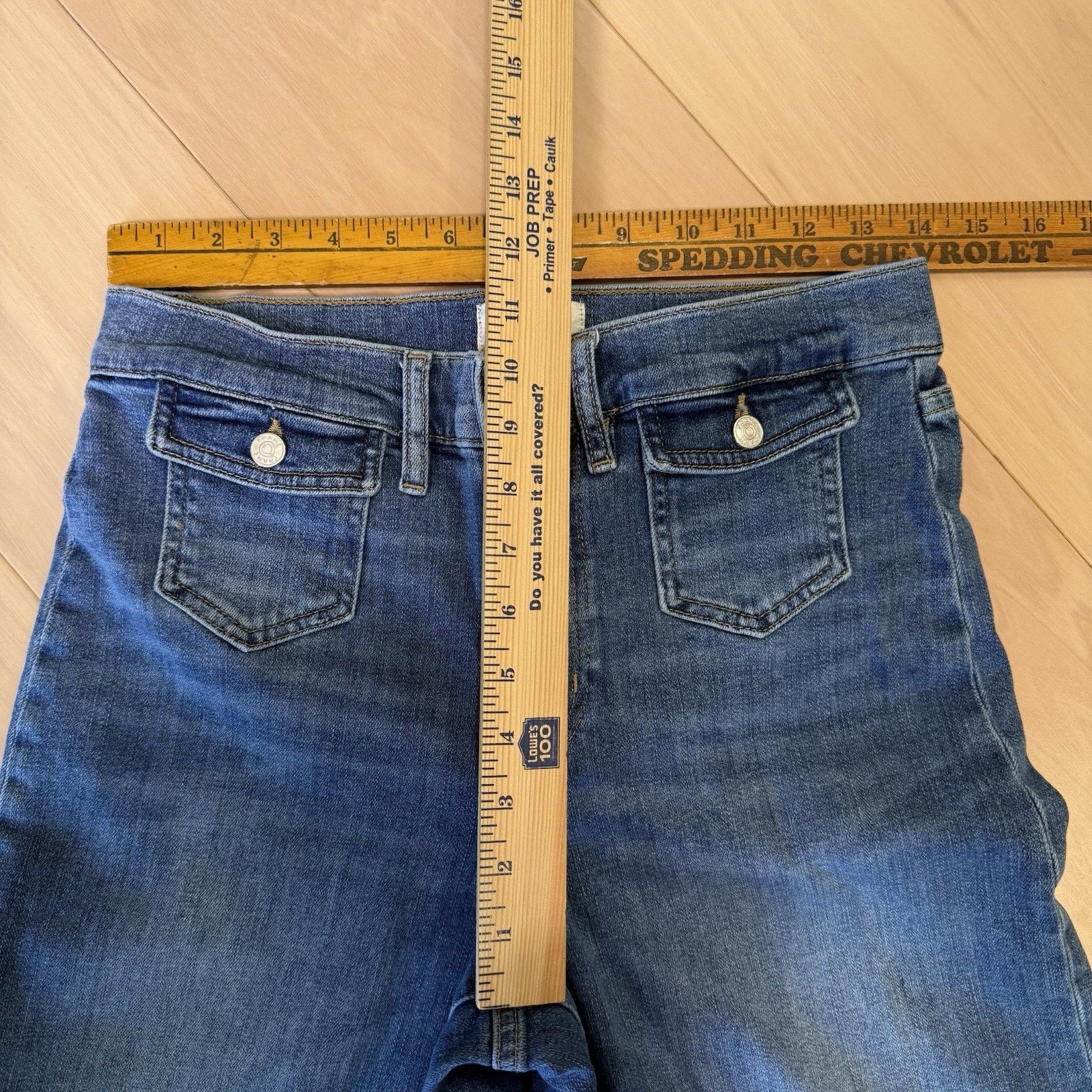Frame Frame Le Slim Palazzo Jeans Women's 28 High Rise Wide Leg Size 28" / US 6 / IT 42 - 7 Thumbnail