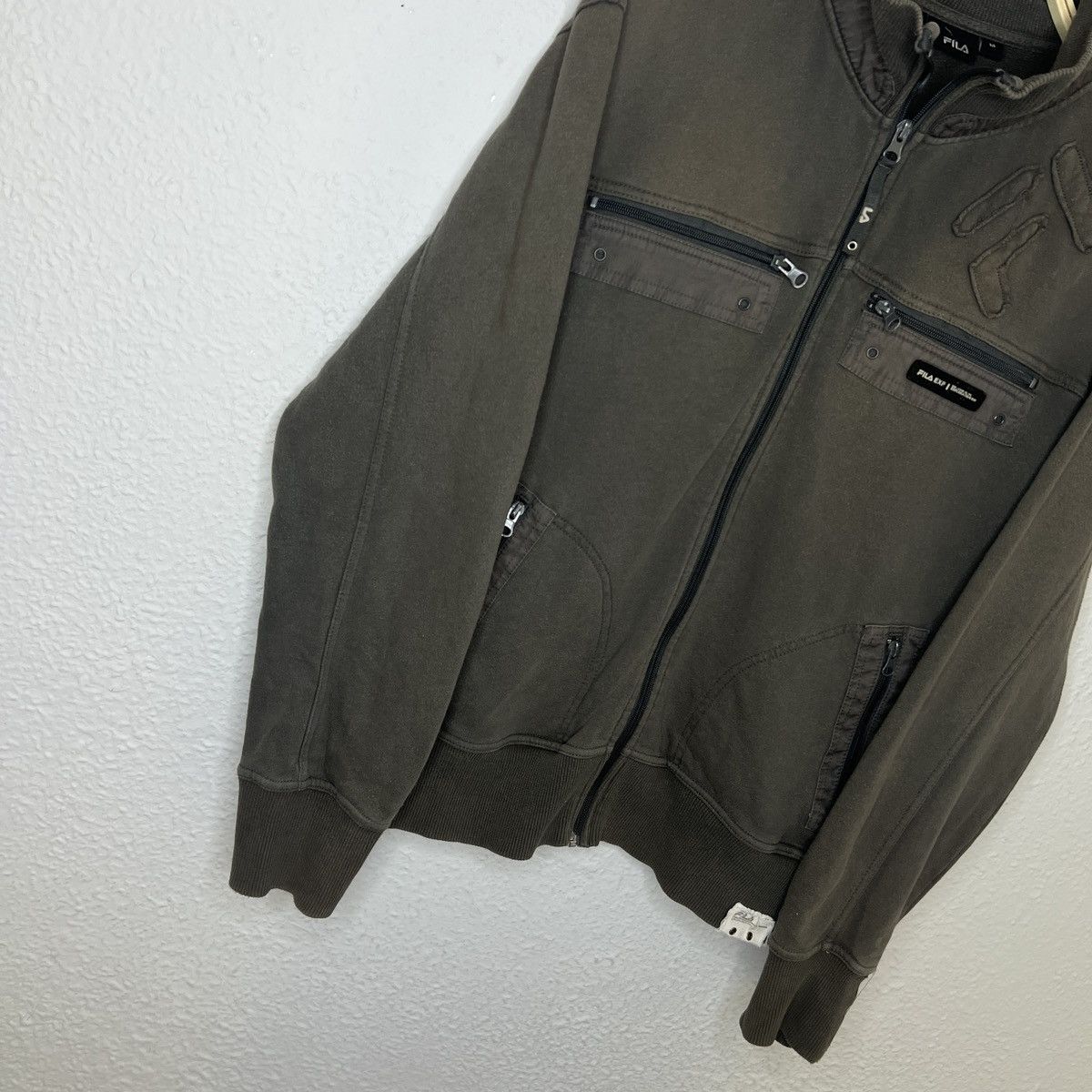Fila × Vintage 1990s FILA EMBROIDERED FOREST GREEN SWEATSHIRT UTILITY Size US M / EU 48-50 / 2 - 2 Thumbnail