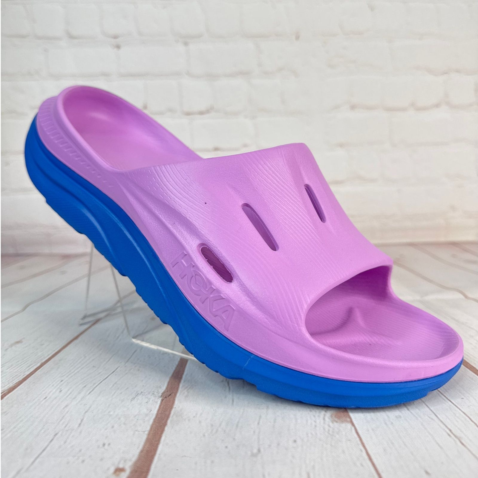Hoka Hoka Ora Recovery Slide 3 Cyclamen/Coastal Sky Sandals Sz 11 Size US 11 / EU 44 - 1 Thumbnail