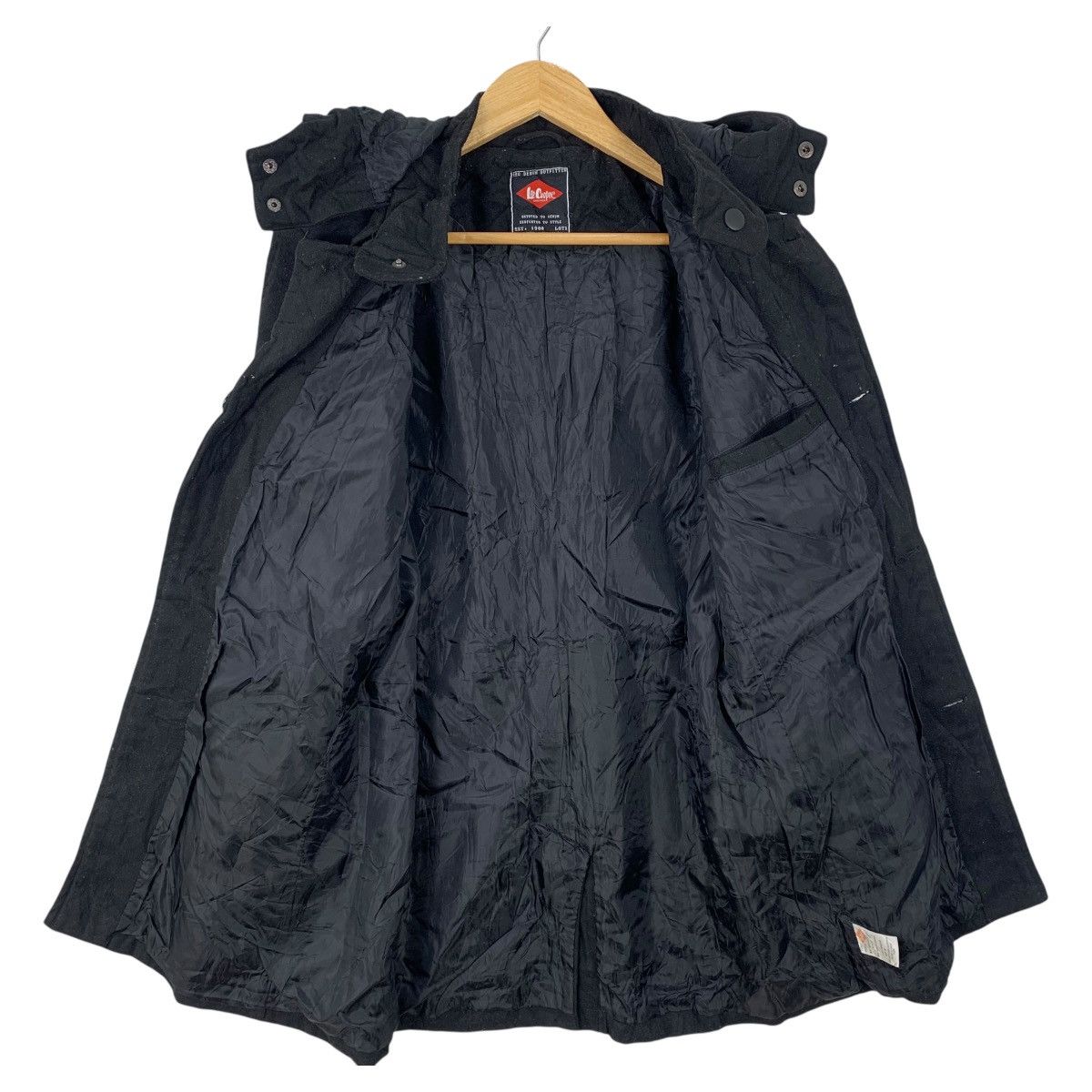 Cooper × Lee × Vintage LEE COOPER Denim Outfitter Casual Hoodie Overcoat Jacket Size US M / EU 48-50 / 2 - 3 Thumbnail