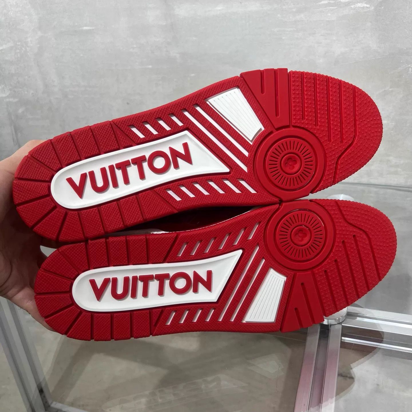 Louis Vuitton LV P9 Trainer Allover Print Red UK10 44 Size US 10 / EU 43 - 7 Thumbnail