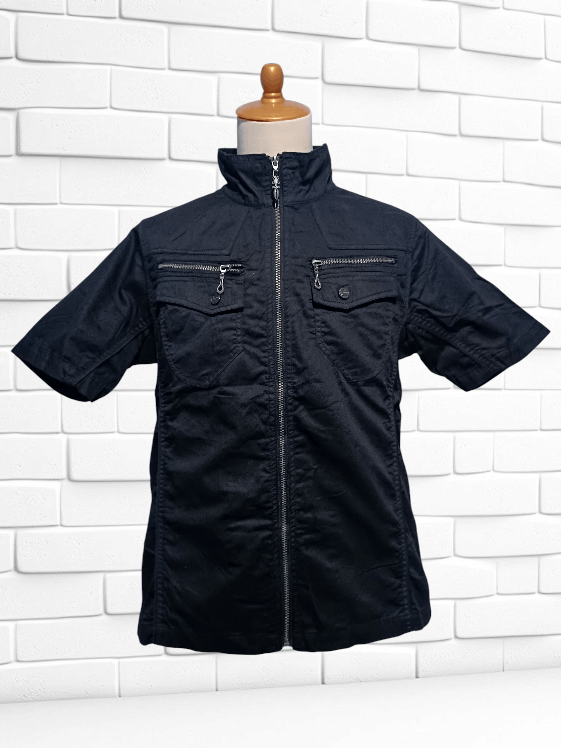 Japanese Brand Vintage Spinash Zip Shirt Size US L / EU 52-54 / 3 - 1 Thumbnail