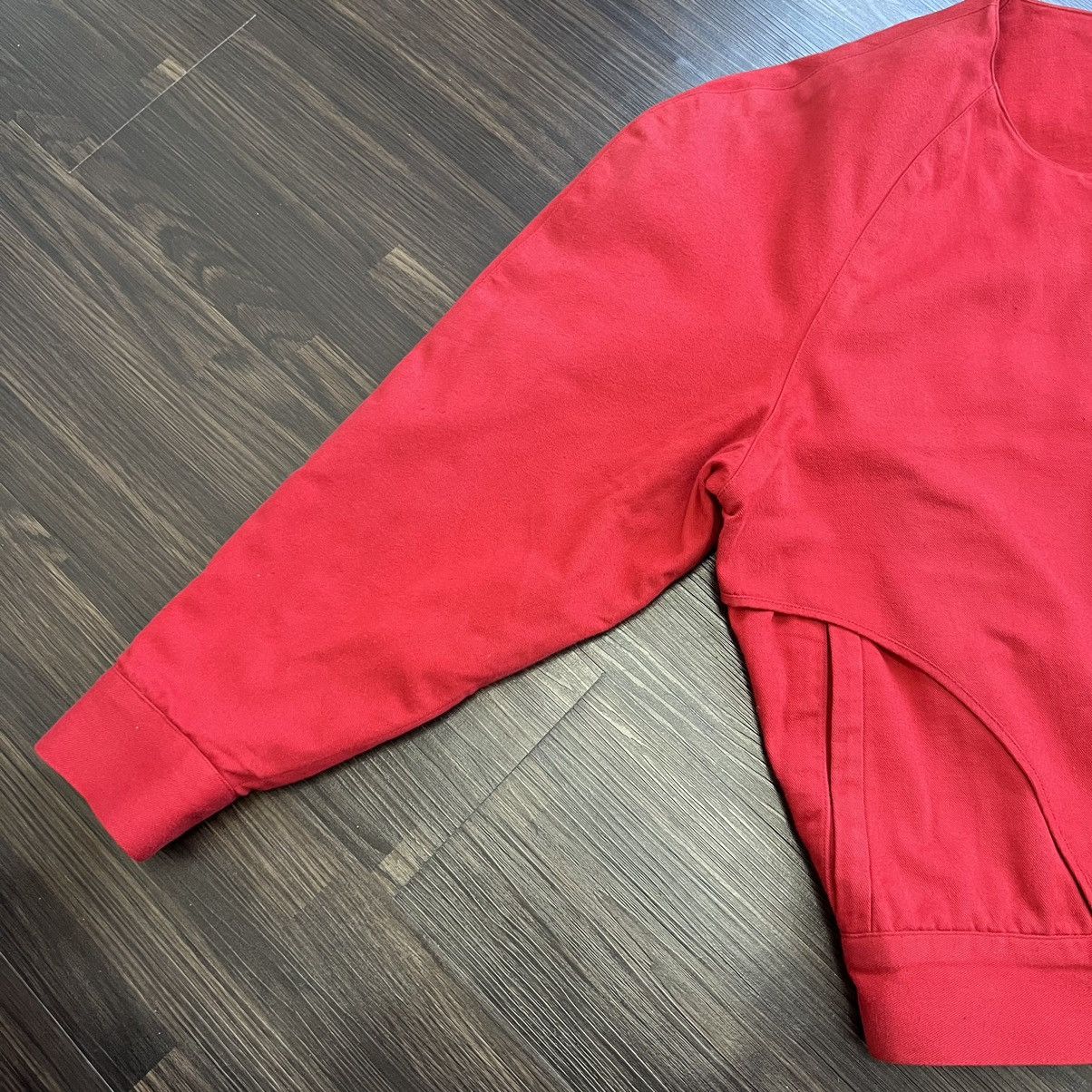 Issey Miyake 🔥 Vintage 70's RED Issey Miyake Raglen Sleeve bomber jacket Size S / US 4 / IT 40 - 6 Thumbnail