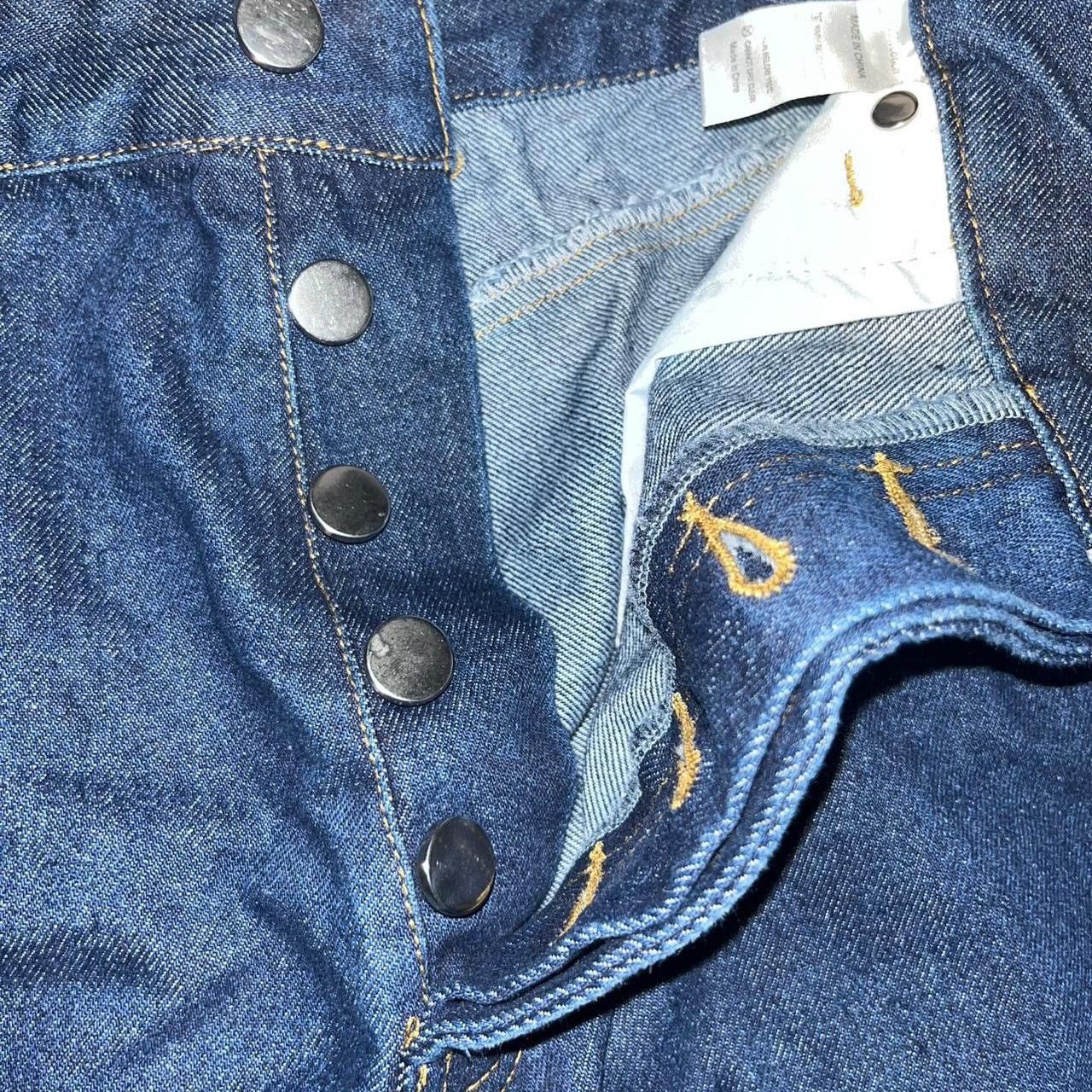 Other Baggy Denim Jeans with embroidered pockets Size US 34 / EU 50 - 3 Thumbnail