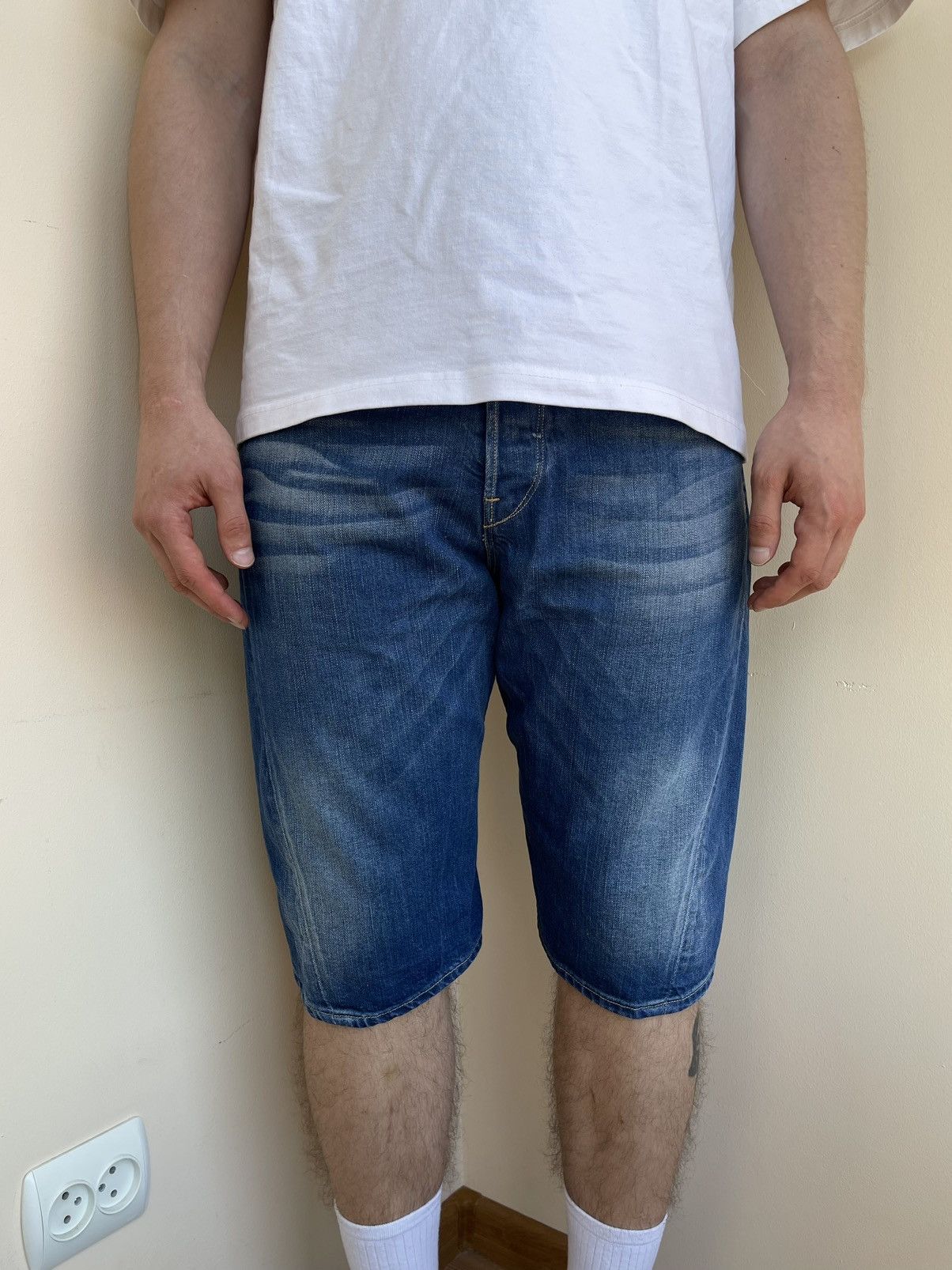 Levi's Engineered Jeans Twisted Seam Denim Shorts Vintage 2000s Size US 32 / EU 48 - 6 Thumbnail
