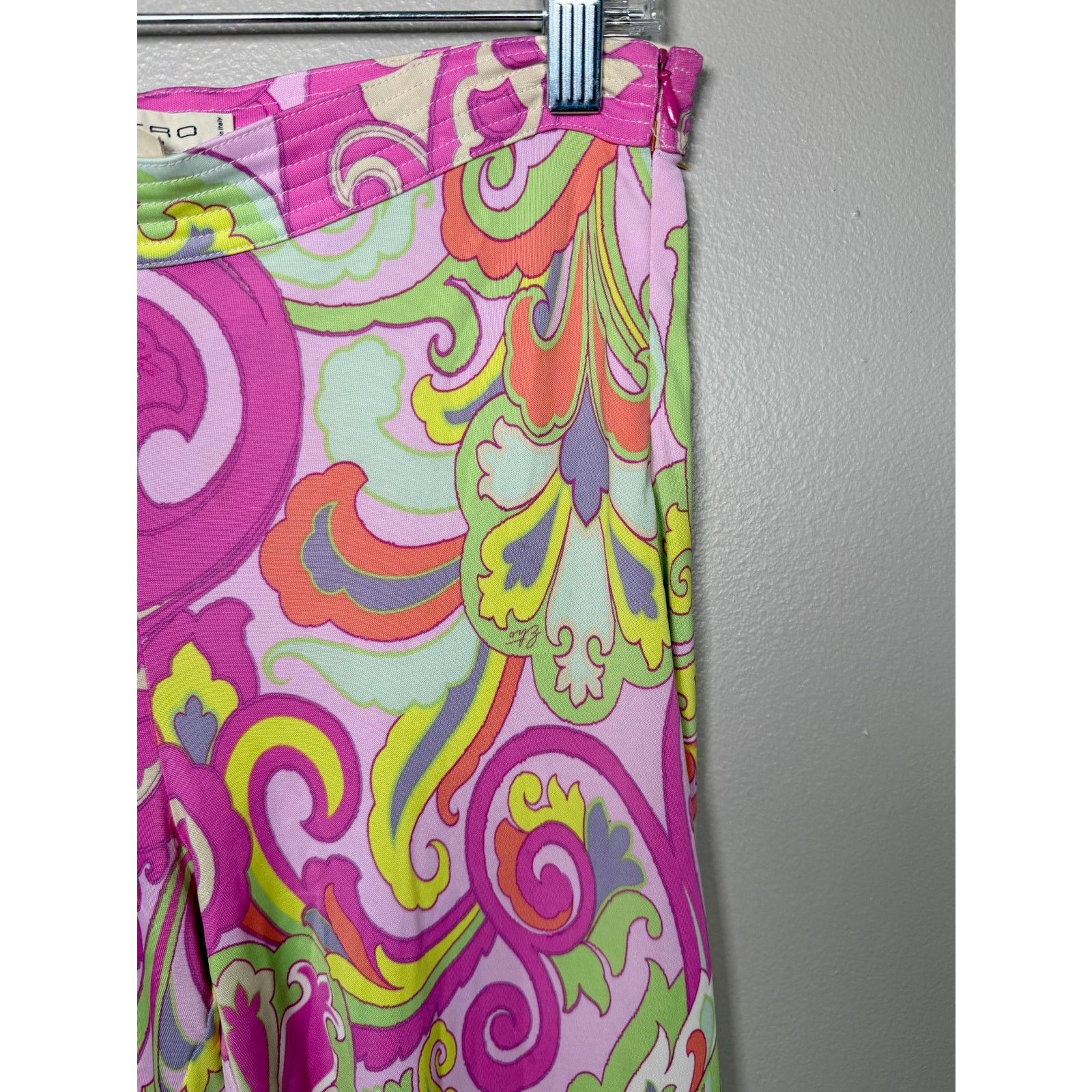 Etro Vintage Etro Paisley 60’s Hippie Flared Pants 42 IT/6 US Size 28" / US 6 / IT 42 - 7 Thumbnail