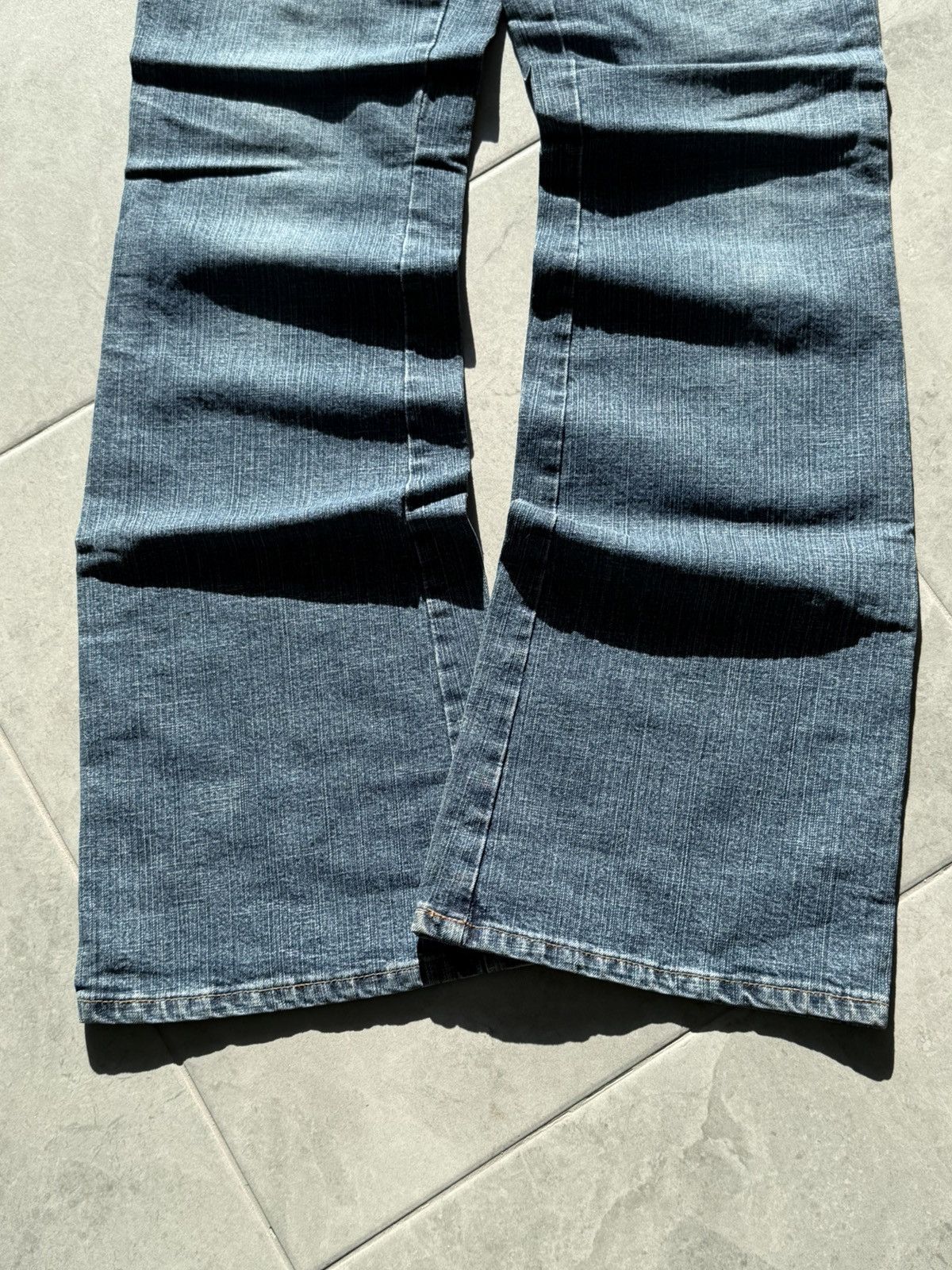 Dolce & Gabbana 2000s Dolce & Gabbana Washed Flared Denim Jeans Size 31" - 2 Thumbnail