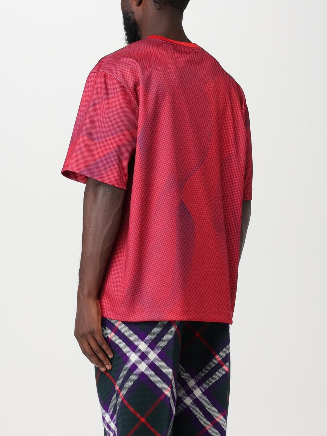 Burberry o1y0426 Crewneck T-Shirt in Red/Purple Size US L / EU 52-54 / 3 - 3 Thumbnail