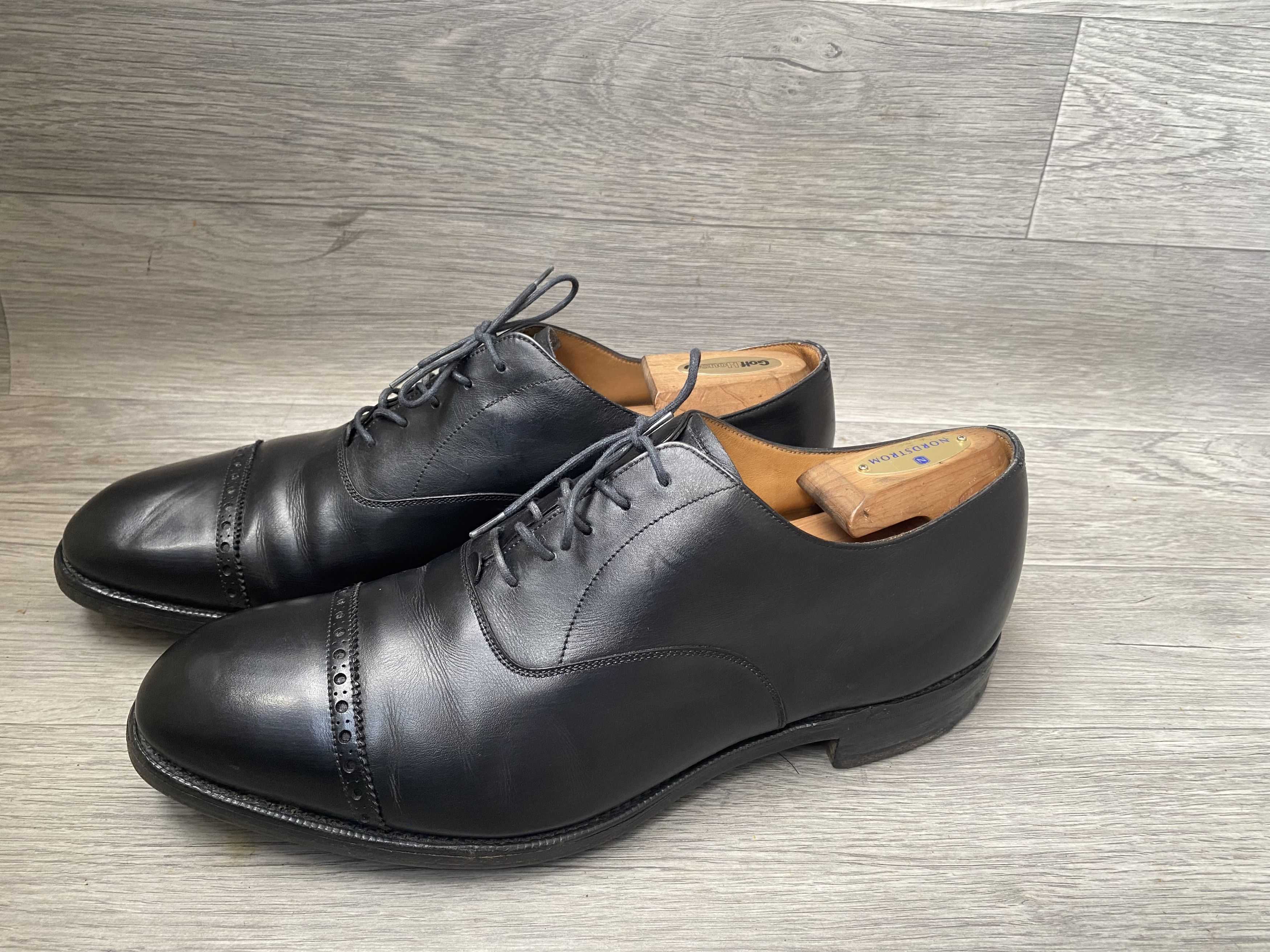 Edward Green Edward green cap-toe brouges leather shoes Size US 10 / EU 43 - 4 Thumbnail