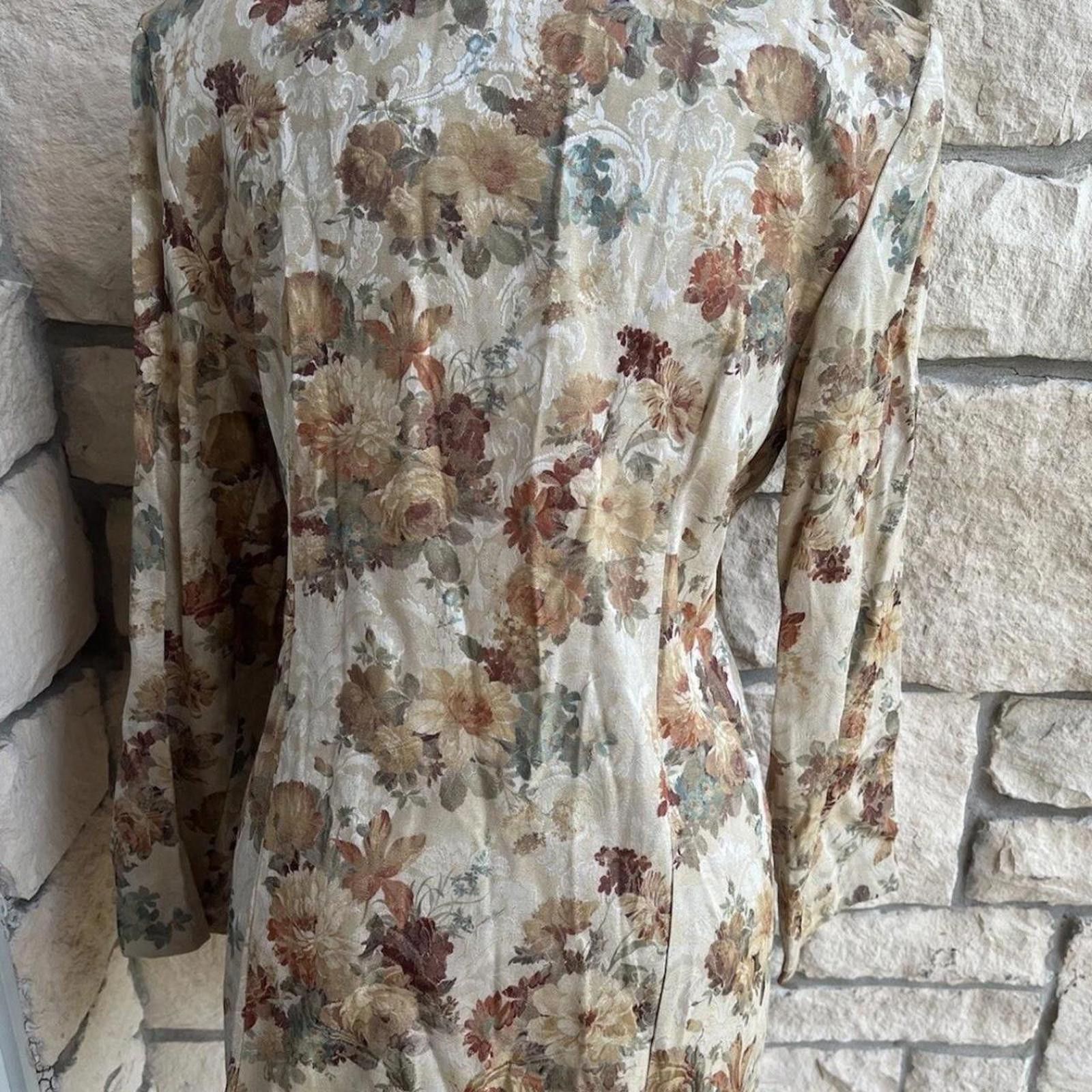 Other Beautiful vintage, ruffle collar, waist floraldress Size M / US 6-8 / IT 42-44 - 4 Thumbnail