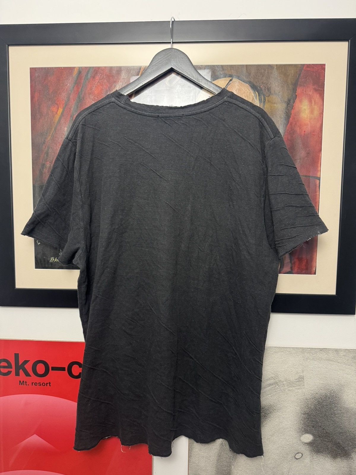 Alexander Wang Alexander Wang Oversize Distressed Designer Tee Streetwear Size US L / EU 52-54 / 3 - 3 Thumbnail