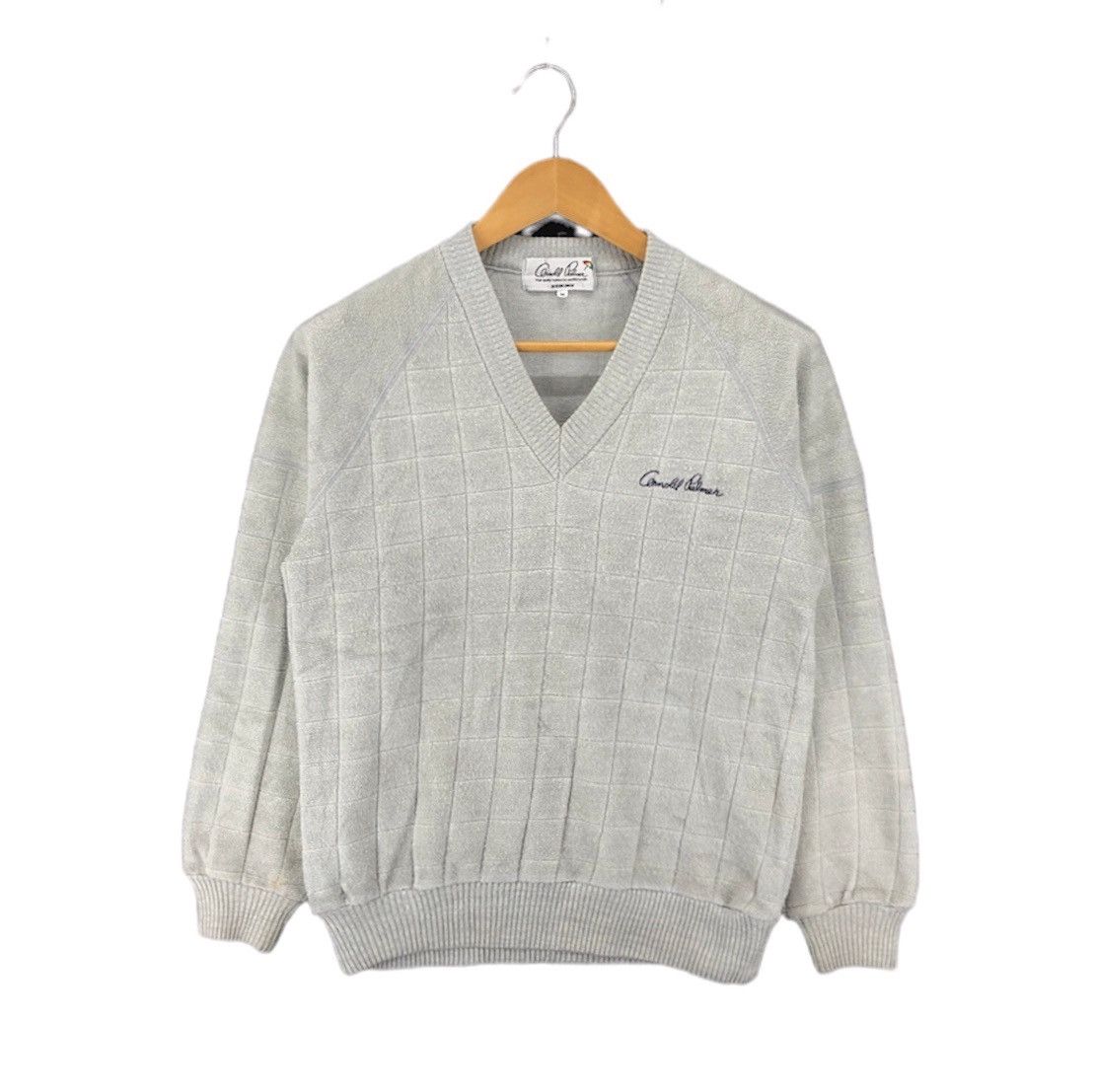 RENOWN ARNOLD PALMER V Neck Sweatshirt #1889-47 Size US S / EU 44-46 / 1 - 1 Thumbnail
